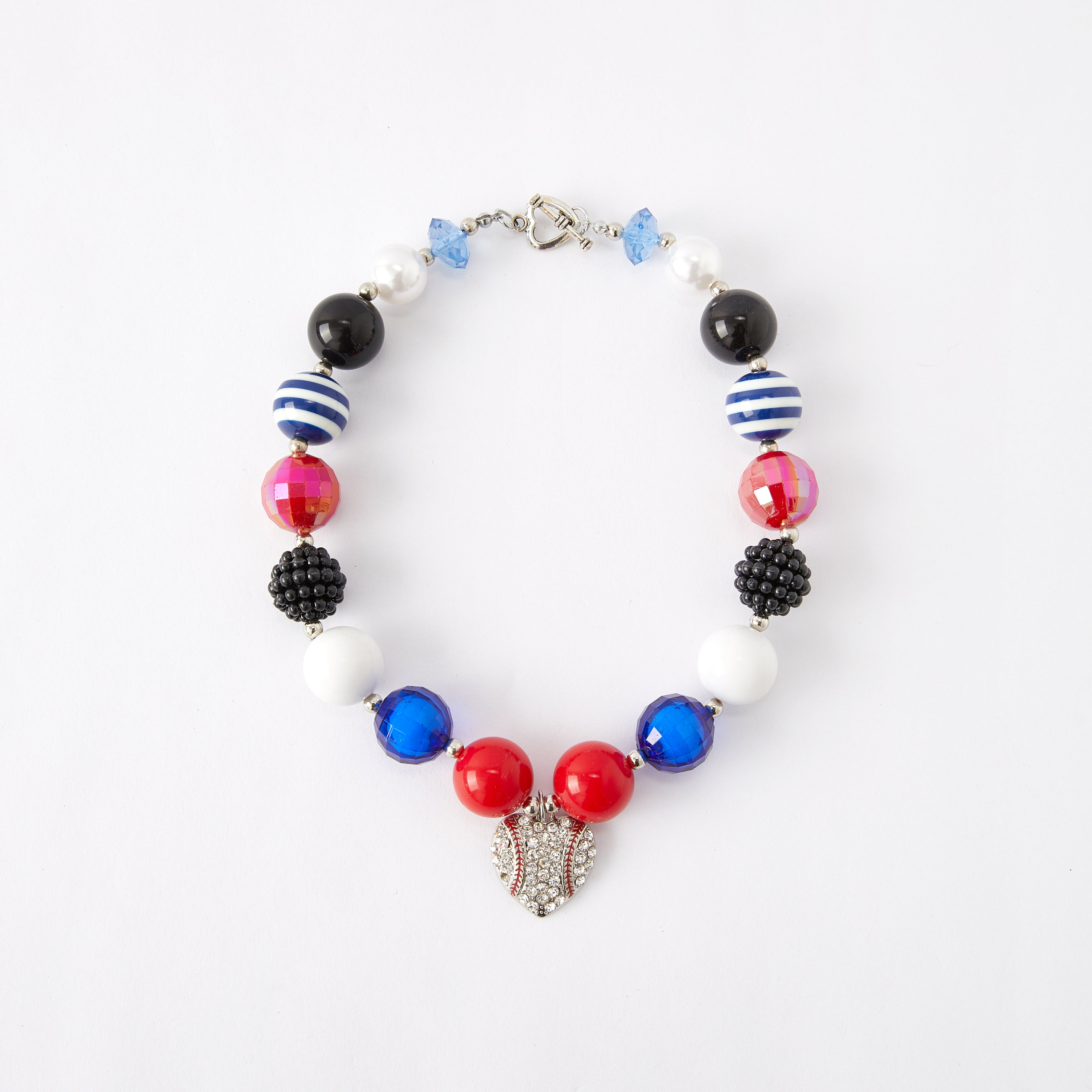 (In Stock G11)Girls Rhinestone Beaded Necklace