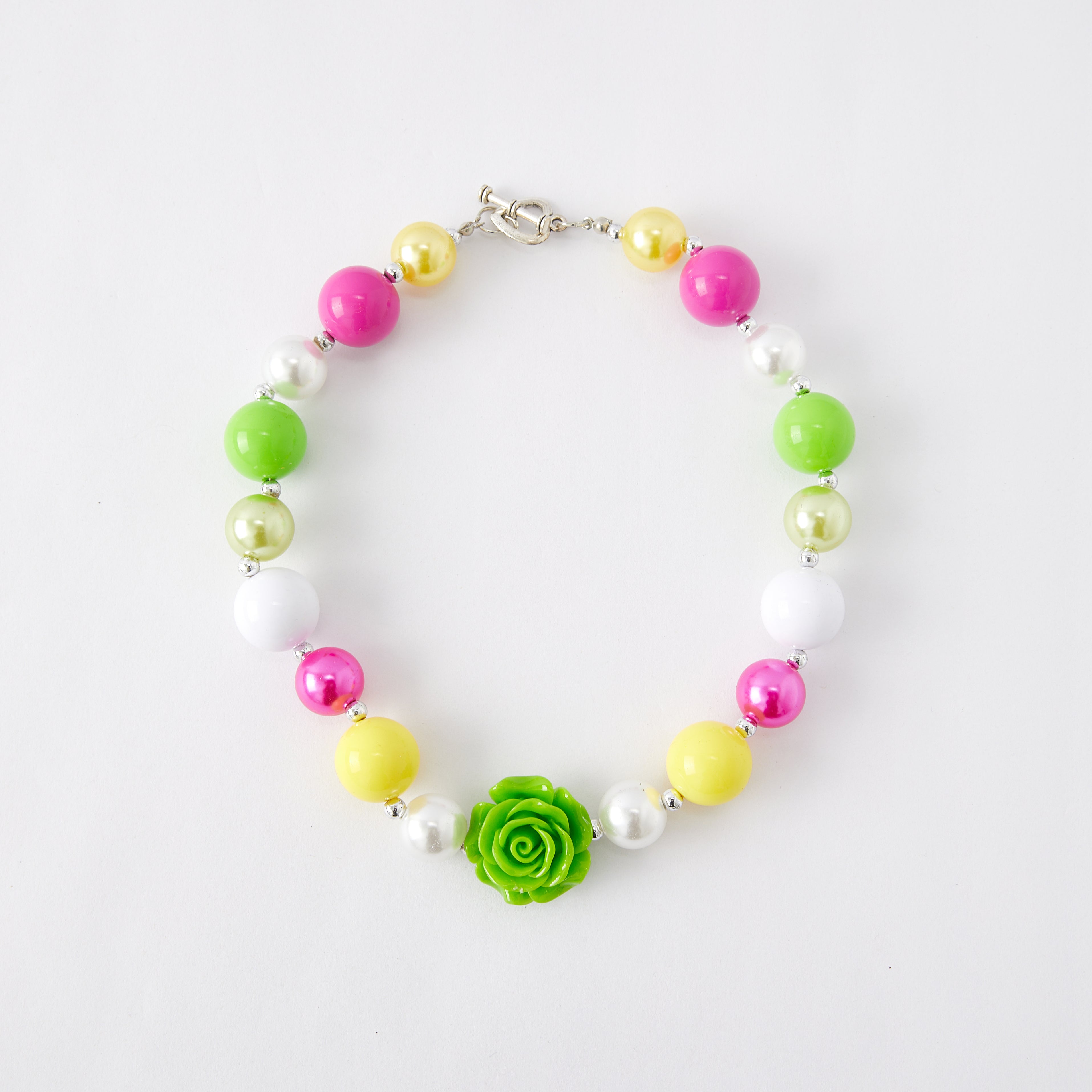 (In Stock G11)Girls Rhinestone Beaded Necklace