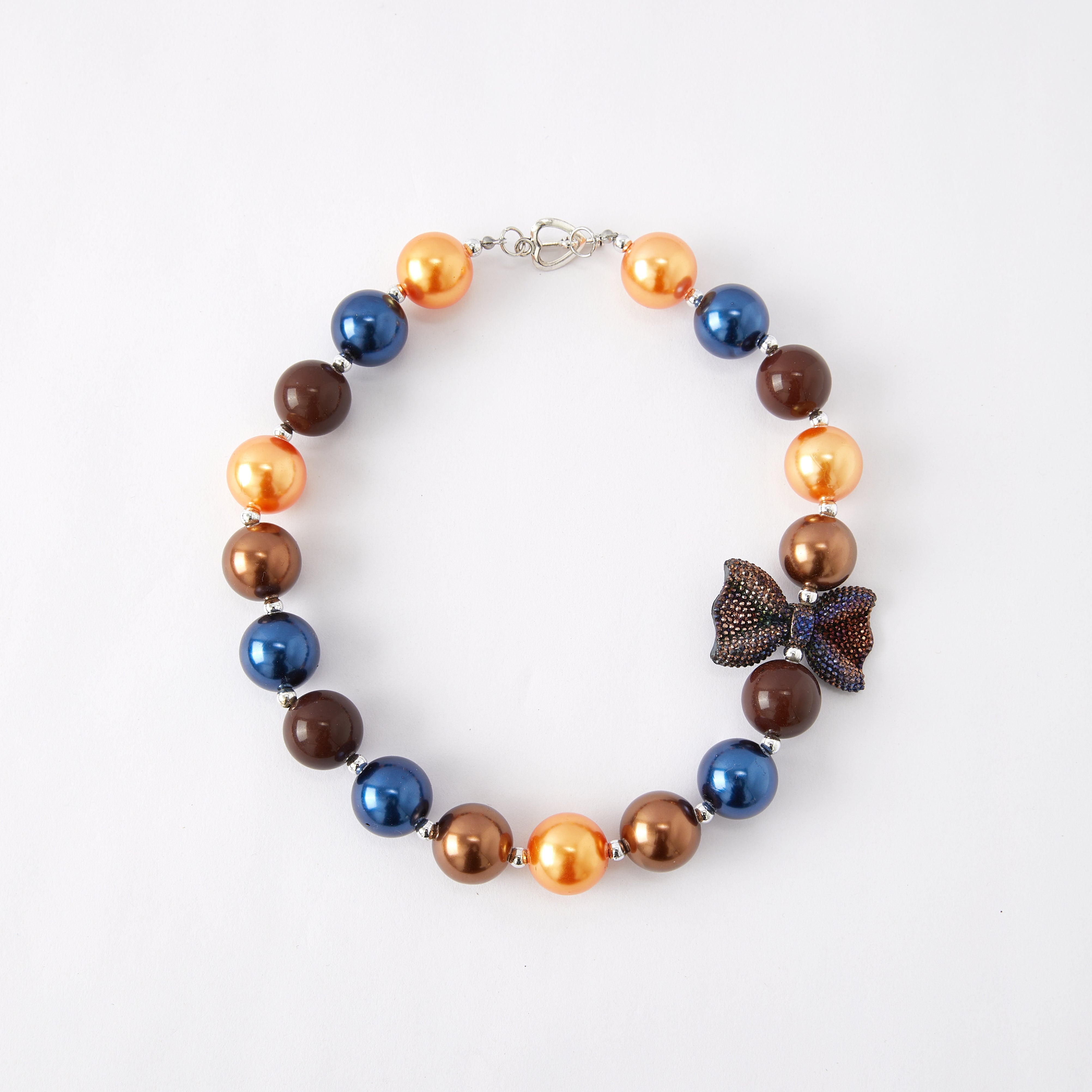 (In Stock G11)Girls Rhinestone Beaded Necklace