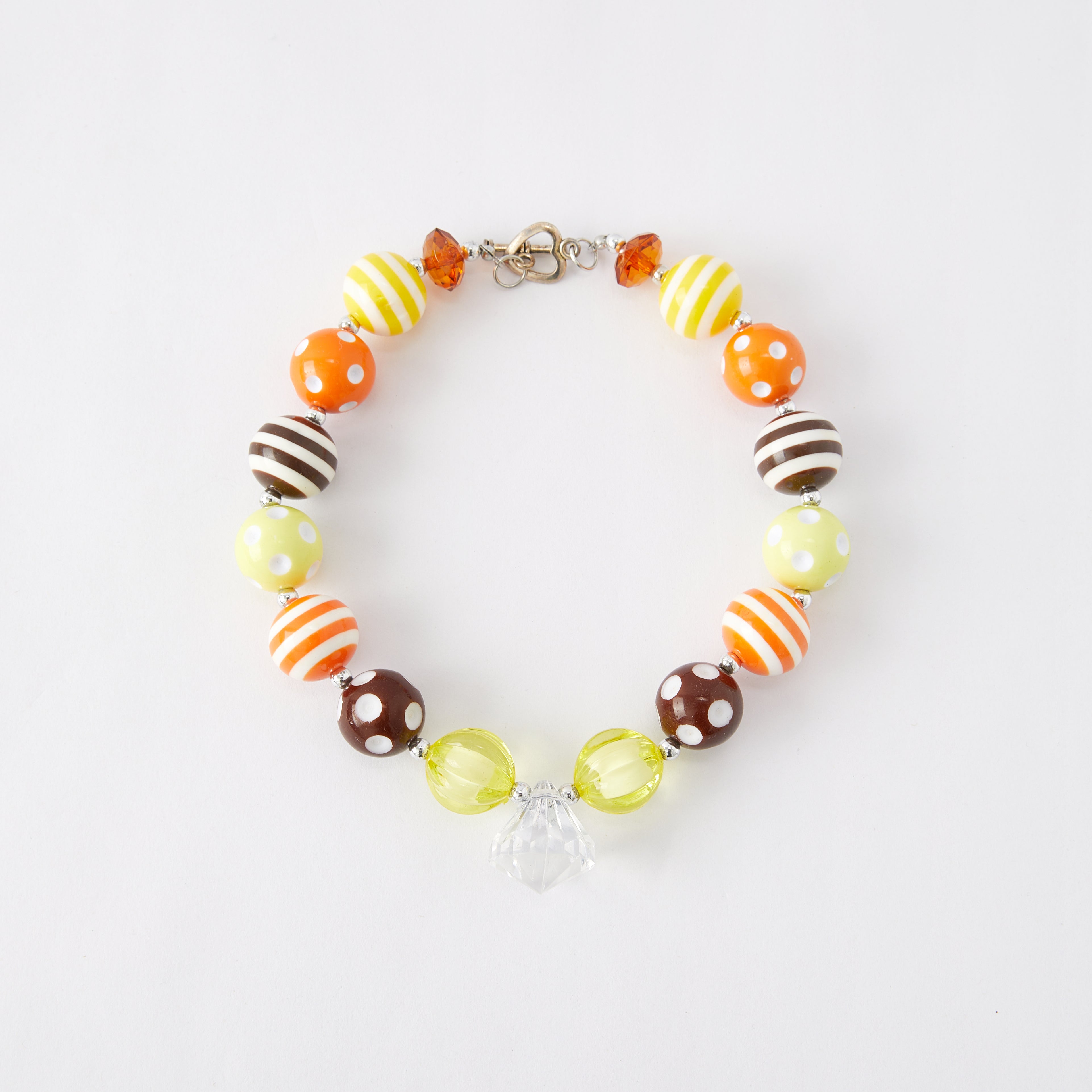 (In Stock G11)Girls Rhinestone Beaded Necklace