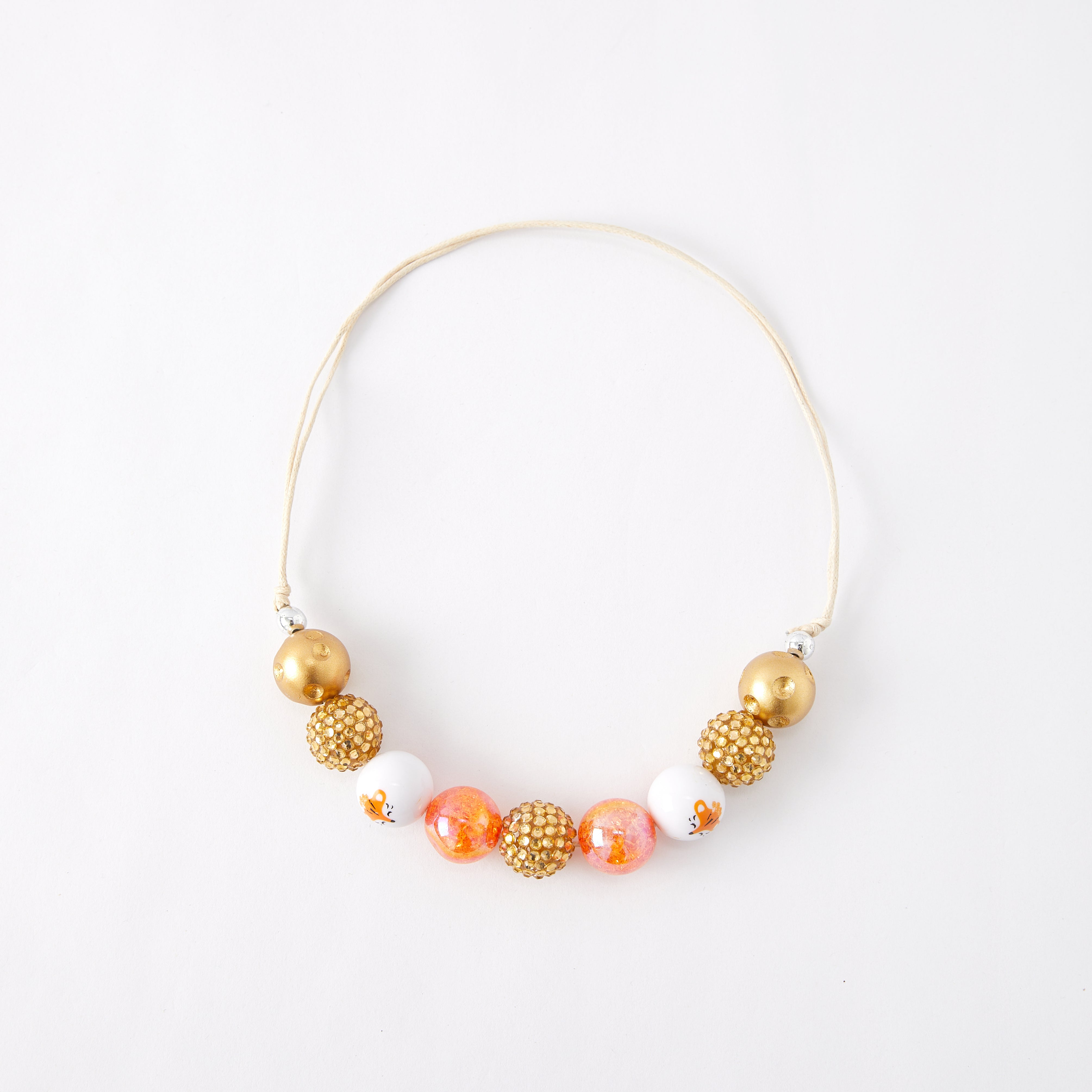 (In Stock G11)Girls Rhinestone Beaded Necklace