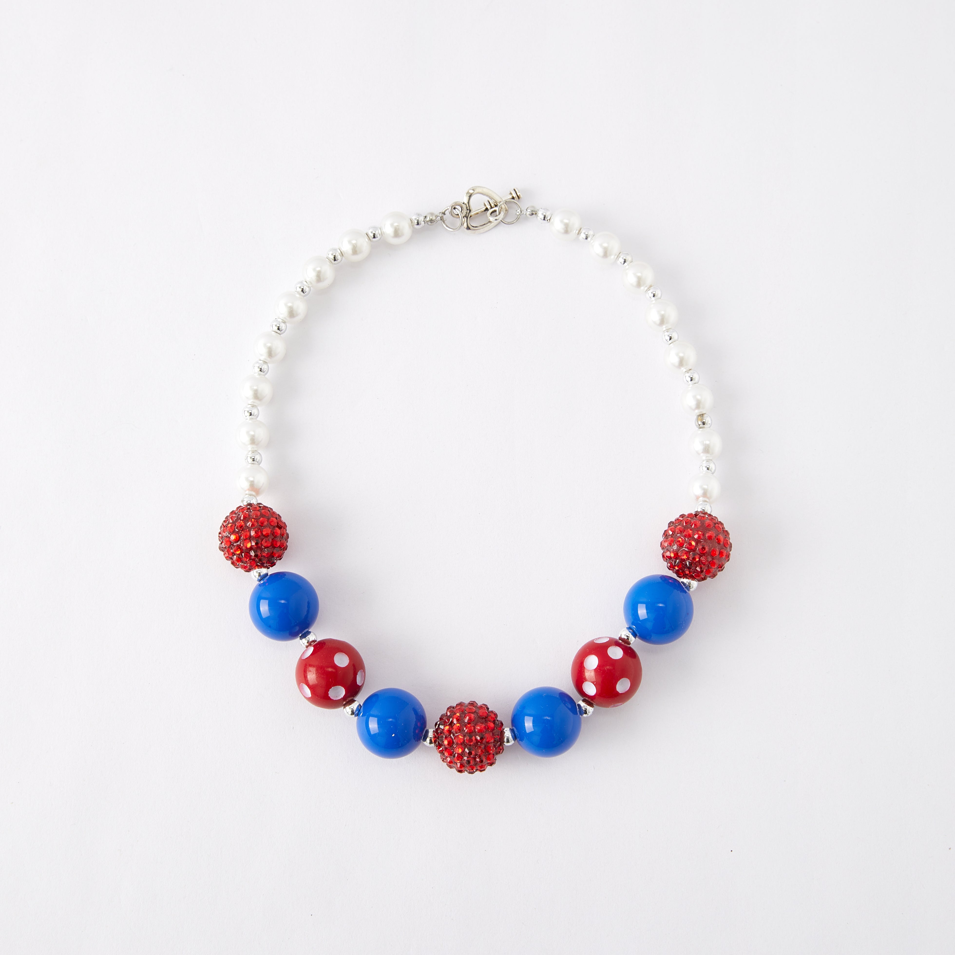 (In Stock G11)Girls Rhinestone Beaded Necklace