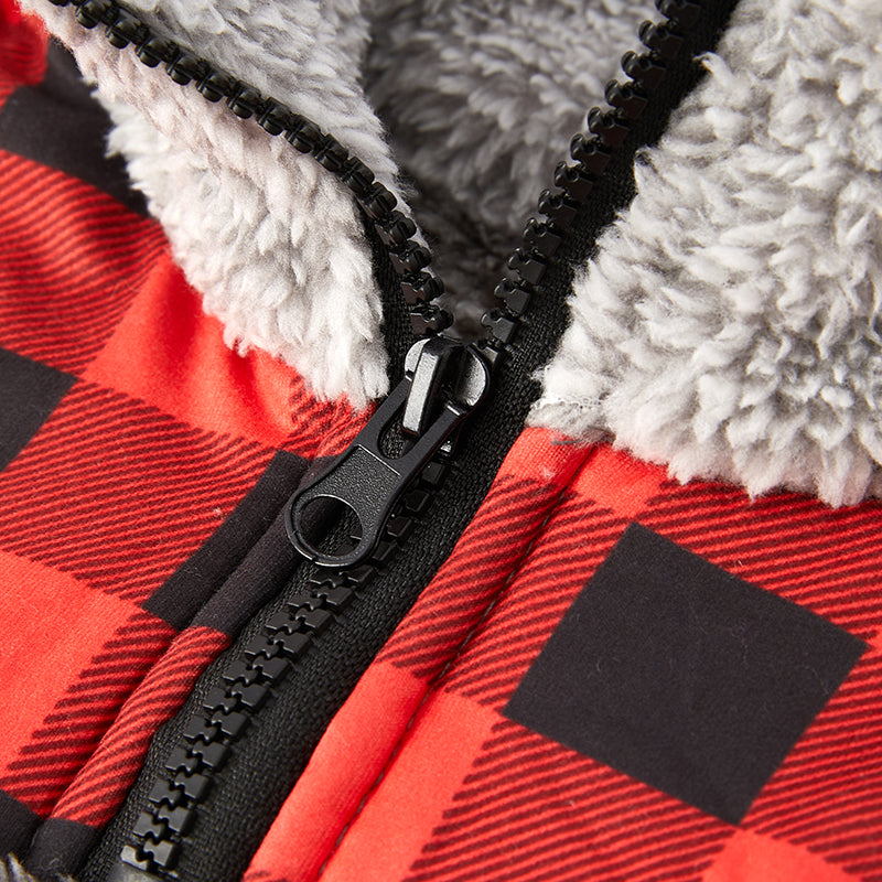 (In Stock L18-2-3)Girls Fall and Winter Grey Plush Coat