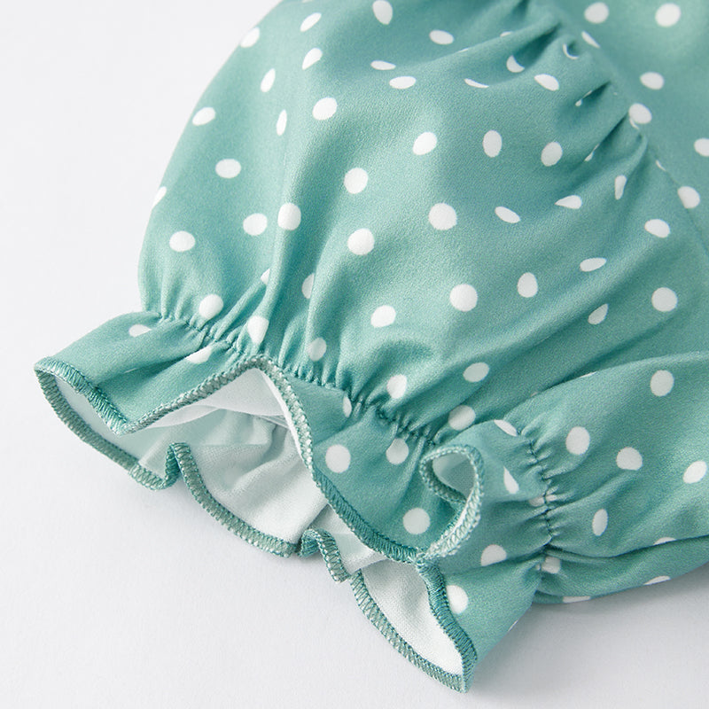 (In Stock E30-1-2)Girls Spring Floral Print Milk Silk Dress