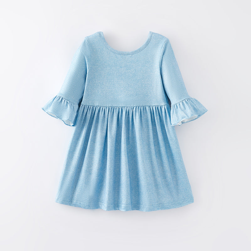 (In Stock G22-4-1)Girls Spring Farm Print Dress