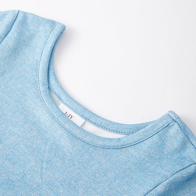 (In Stock G22-4-1)Girls Spring Farm Print Dress