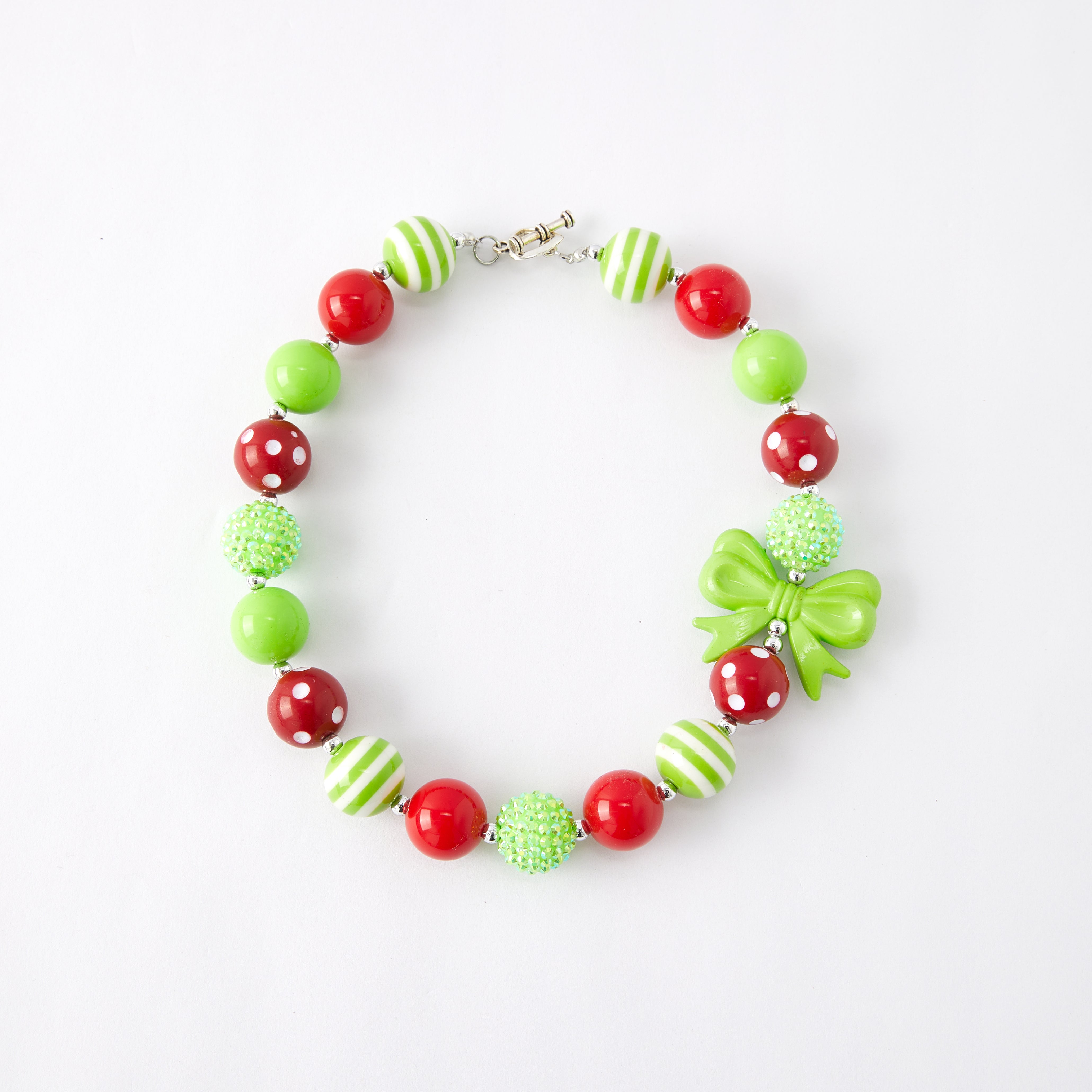 (In Stock G11)Girls Rhinestone Beaded Necklace