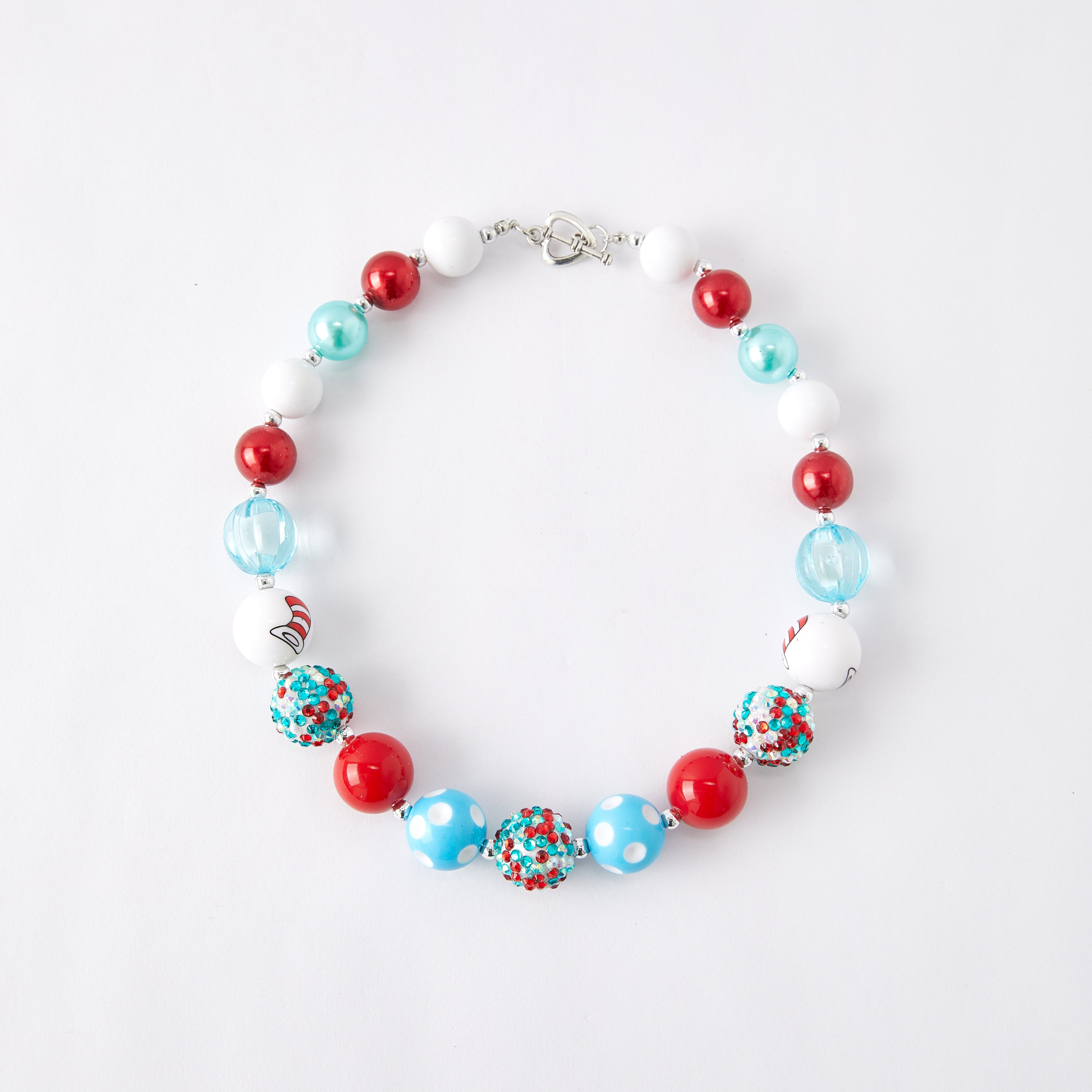 (In Stock G11)Girls Rhinestone Beaded Necklace