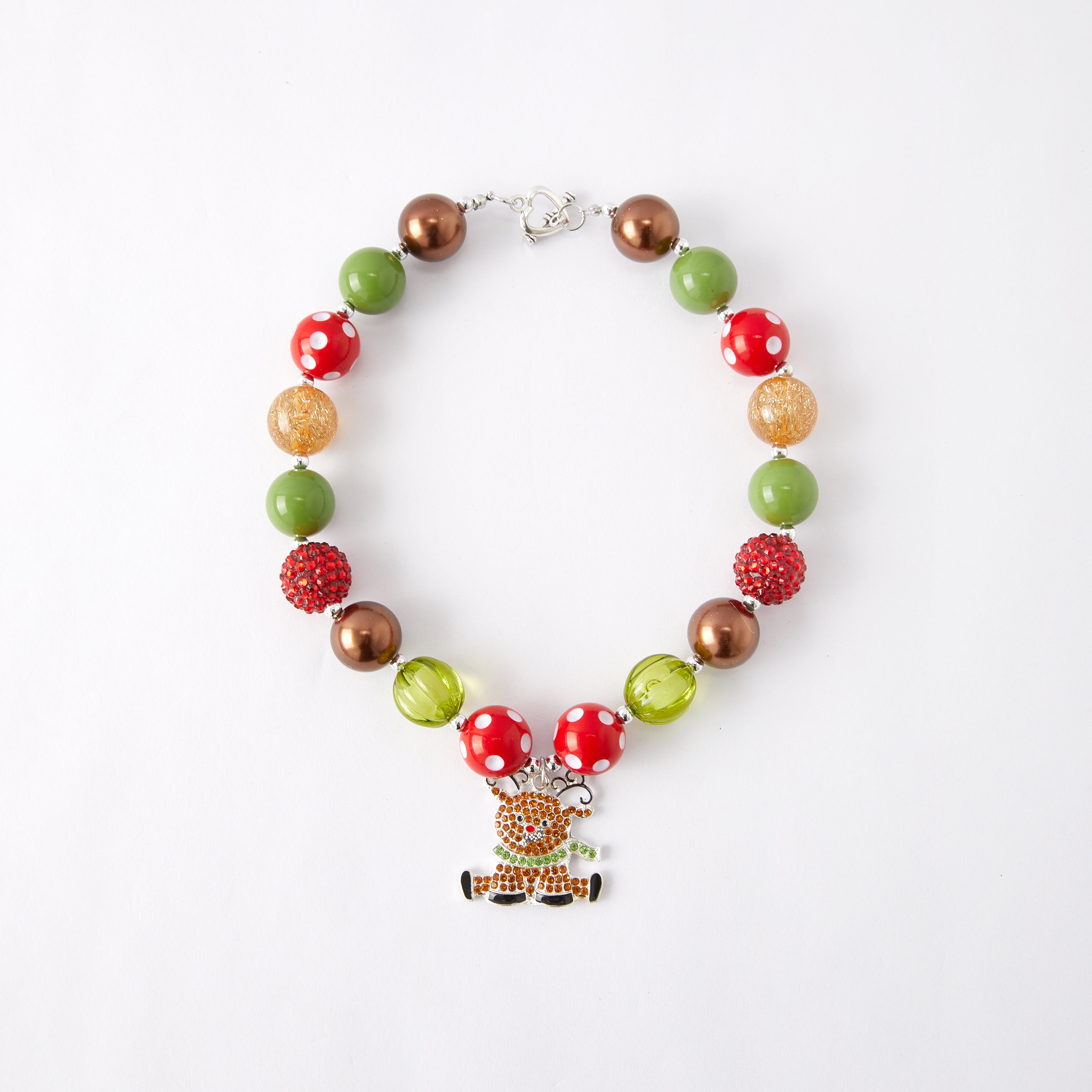 (In Stock G11)Girls Rhinestone Beaded Necklace