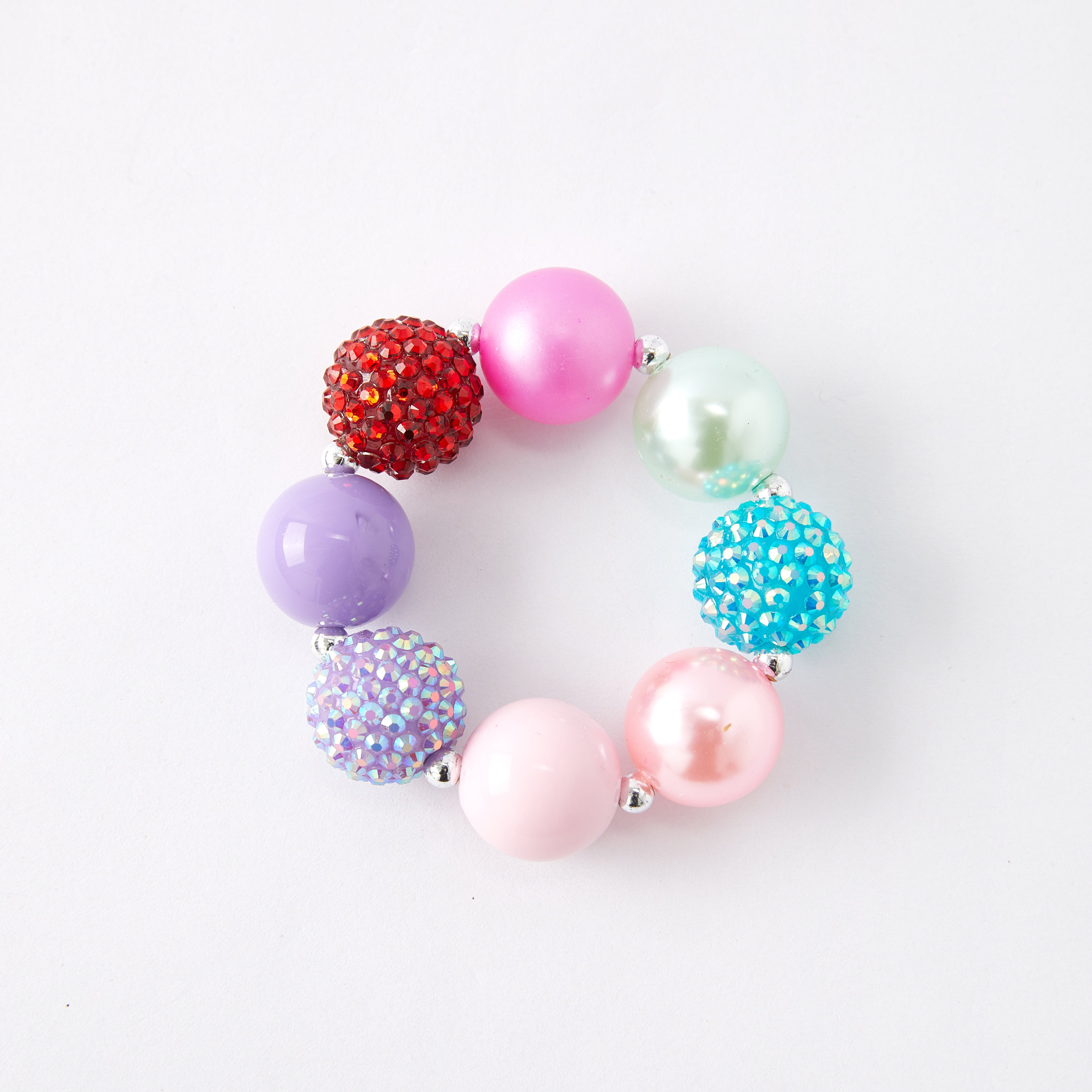 (In Stock G11)Girls Rhinestone Beaded Necklace