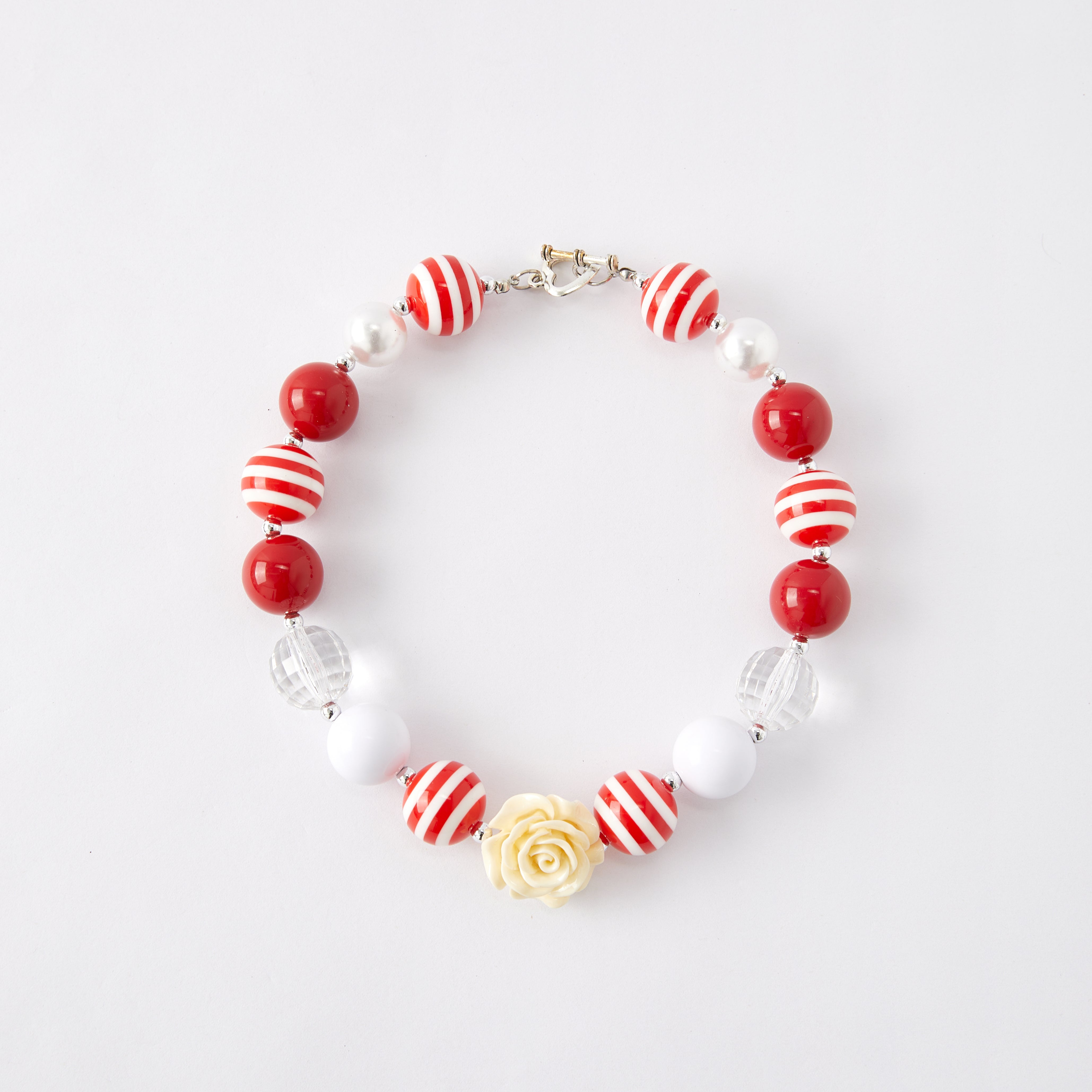 (In Stock G11)Girls Rhinestone Beaded Necklace