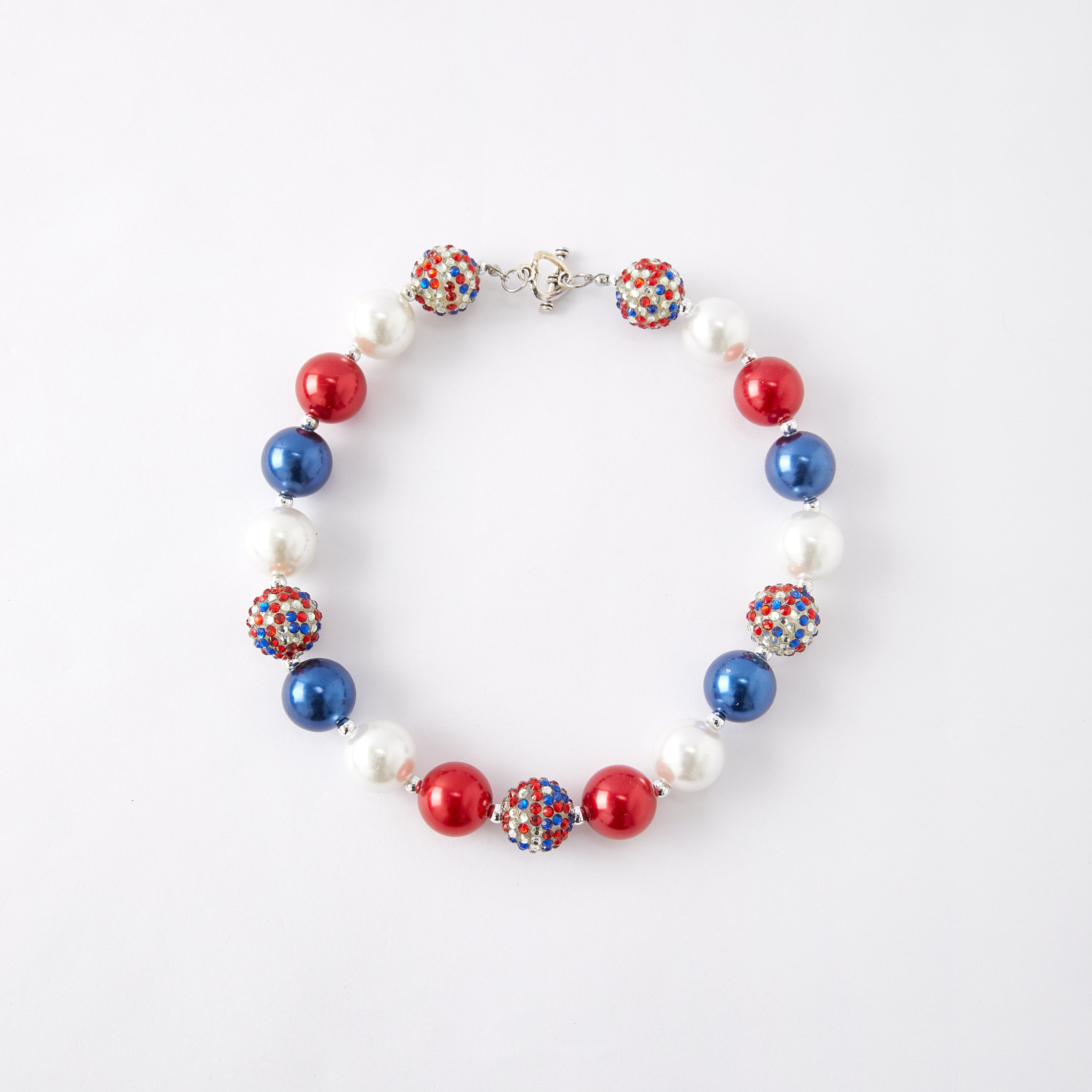 (In Stock G11)Girls Rhinestone Beaded Necklace