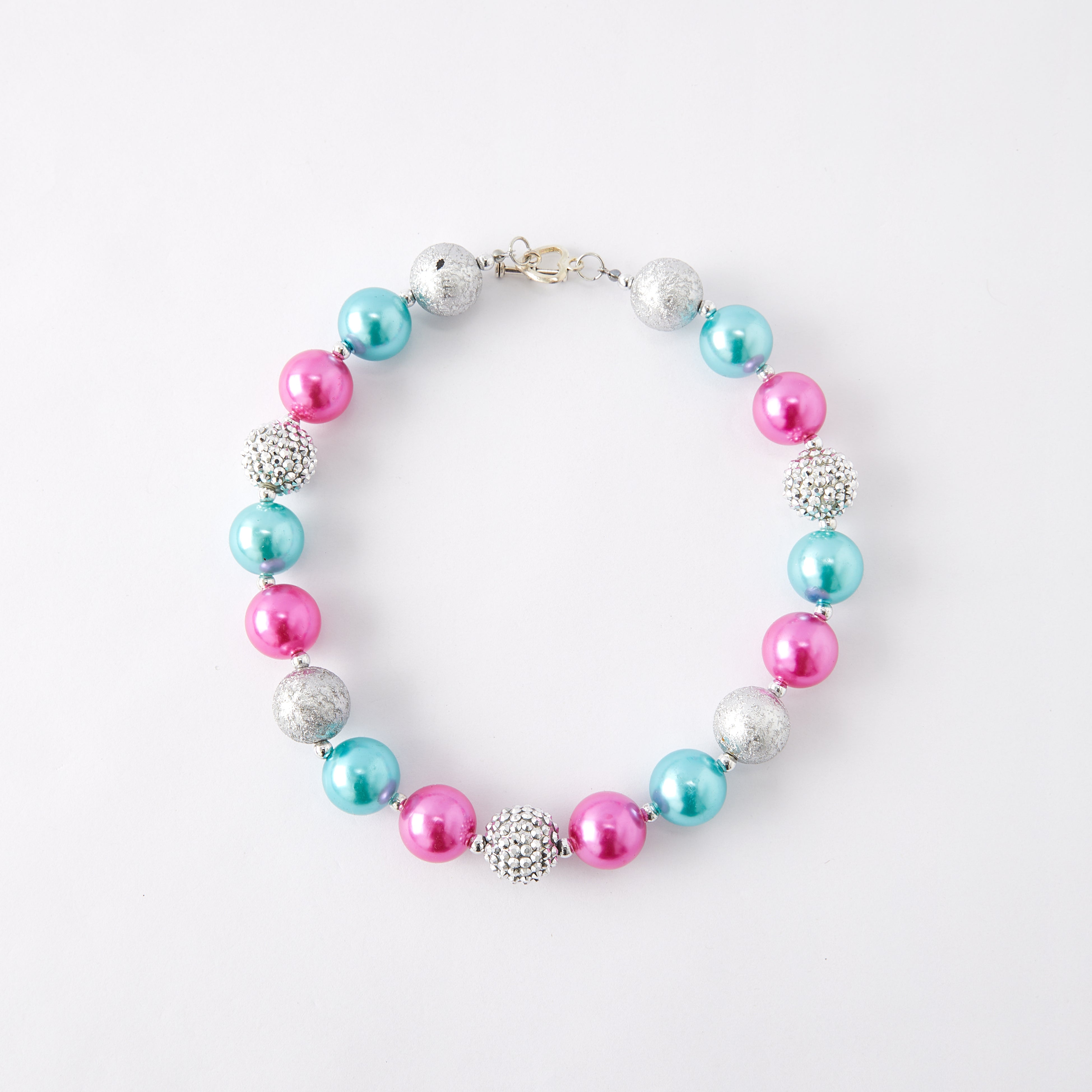 (In Stock G11)Girls Rhinestone Beaded Necklace