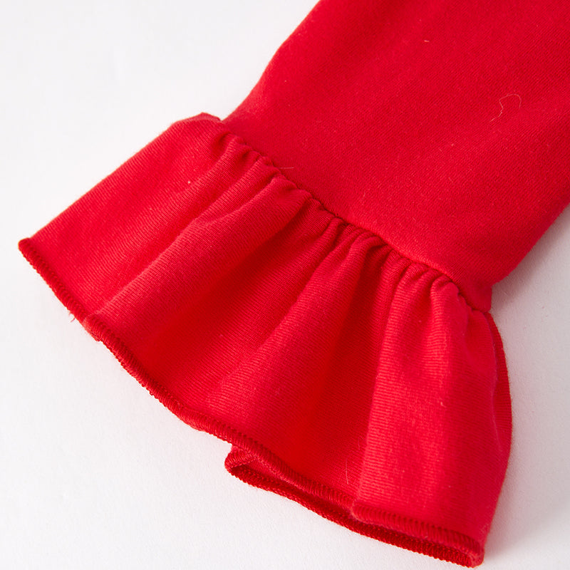 (In Stock)Girls Valentine's Day Embroidery Outfit Set