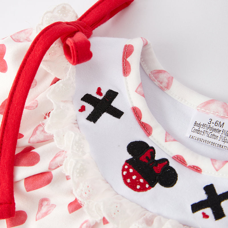 (In Stock)Baby Girls Valentine's Day Embroidery Bloomer Set