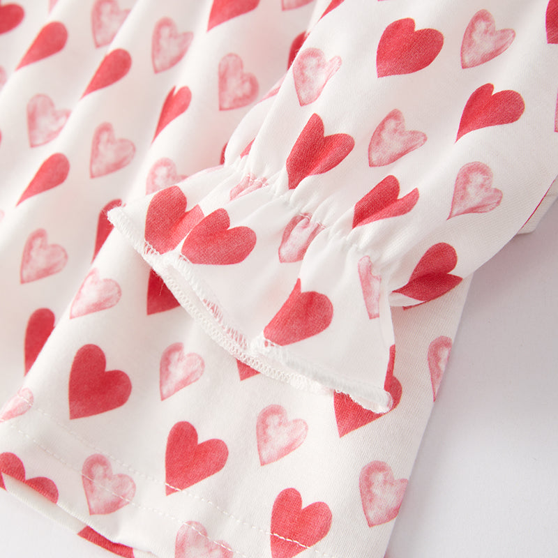 (In Stock)Baby Girls Valentine's Day Embroidery Bloomer Set