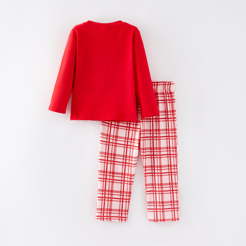 (In Stock)Boys Valentine's Day Embroidery Outfit Set