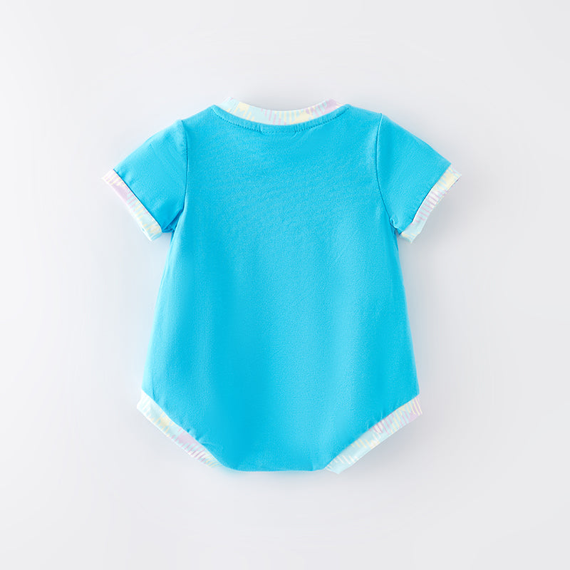 (In Stock)Baby Boys Easter Bunny Embroidery Smocked Romper