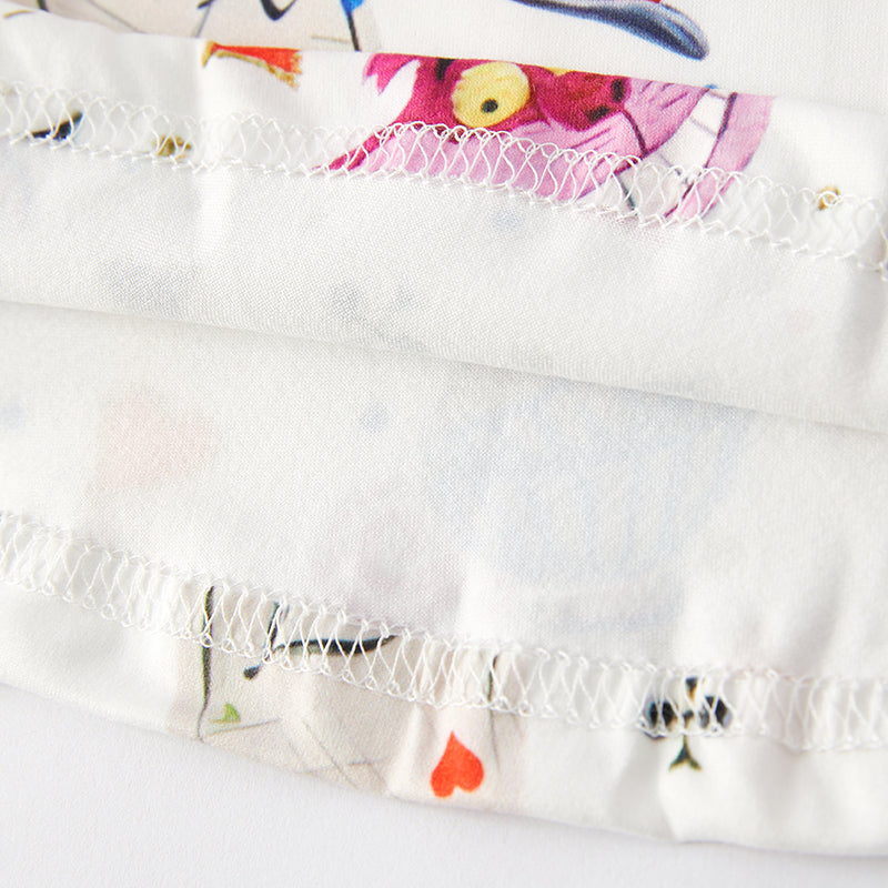 (In Stock Q9-5-2)Girls Spring and Summer Cartoon Print Sleeveless Dress