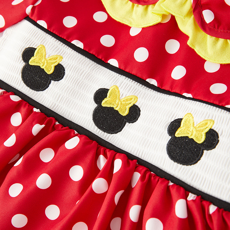 (In Stock Q8-2-1)One Pack(19 Pieces total) Sale Girls Cartoon Embroidery Smocked Outfit Set