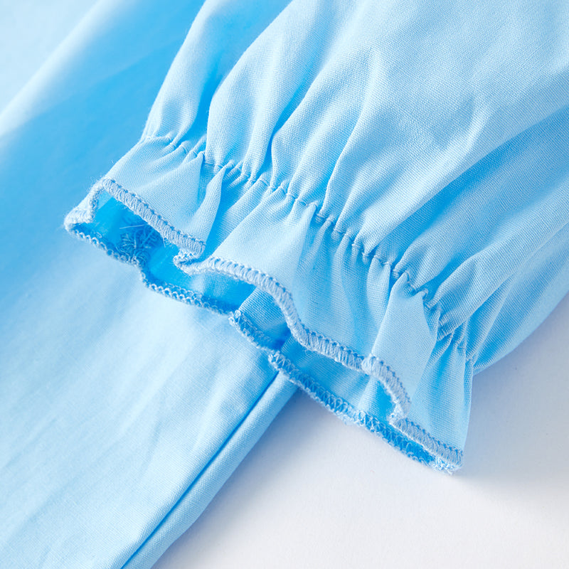 (In Stock)Girls Spring Strawberry Embroidery Smocked Dress