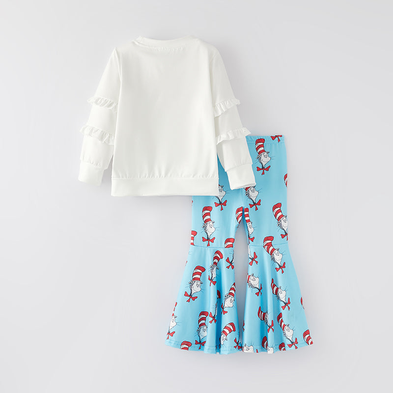 (In Stock)Girls Spring DR SEUSS Print Outfit Set
