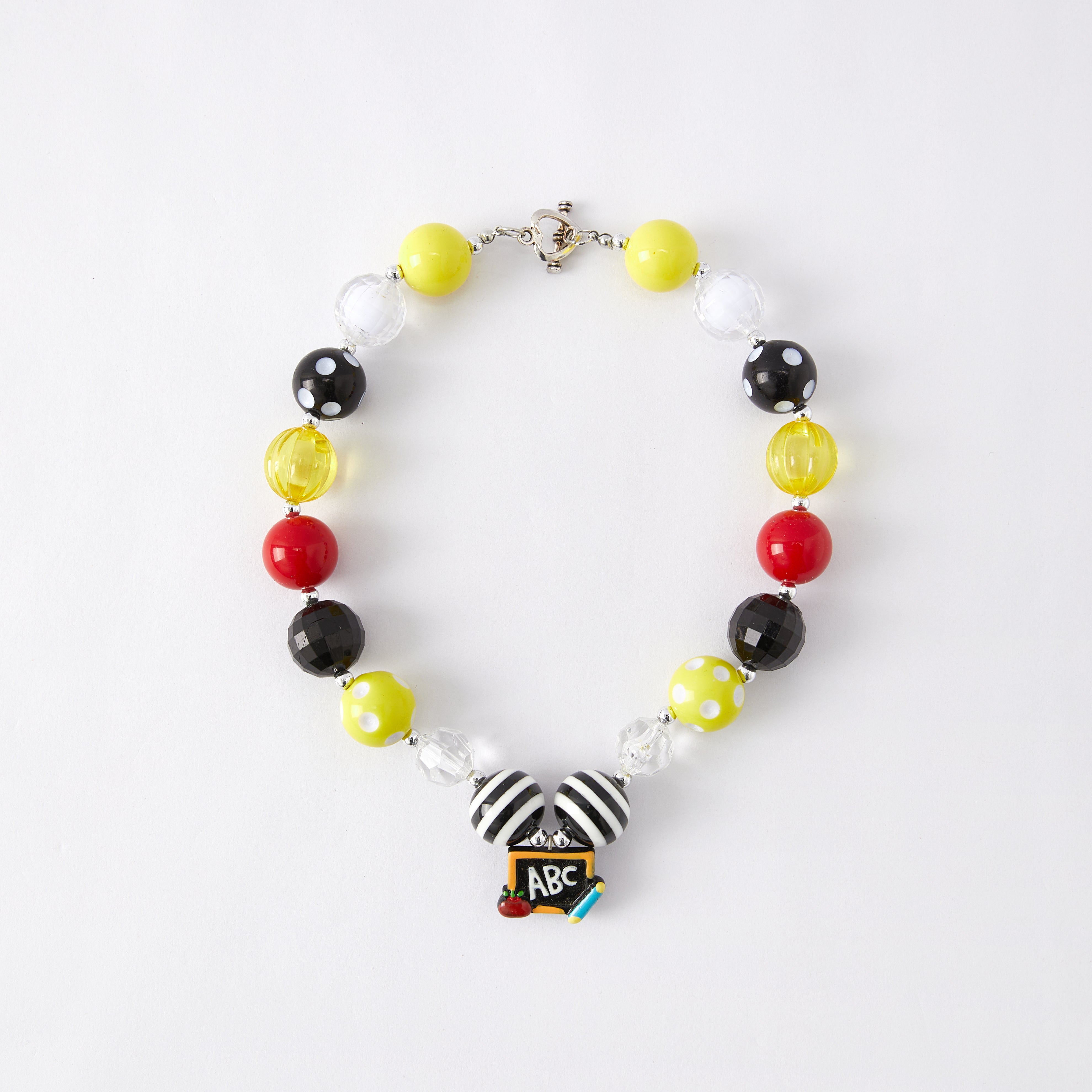 (In Stock G11 G12)Girls Rhinestone Beaded Necklace