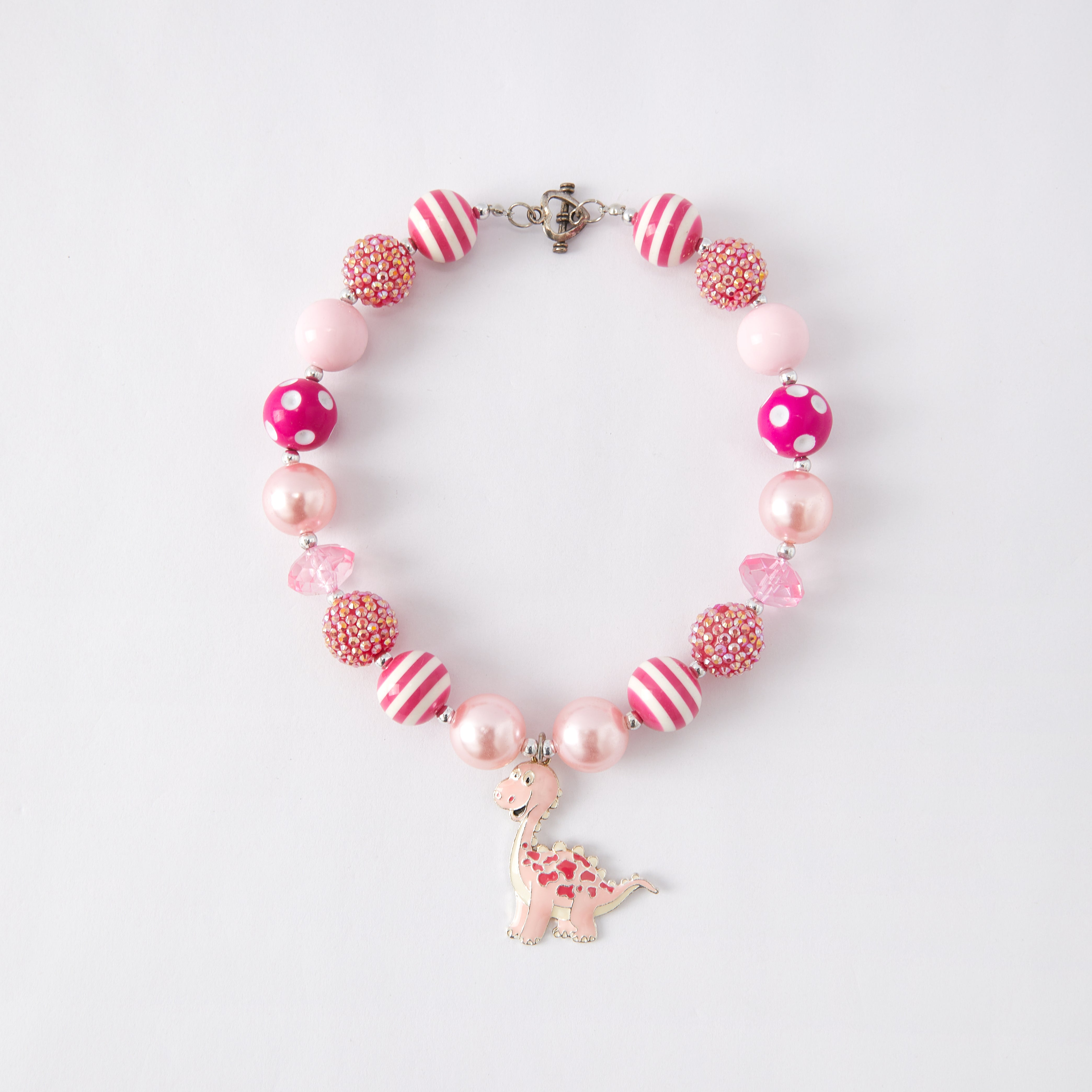 (In Stock G11 G12)Girls Rhinestone Beaded Necklace