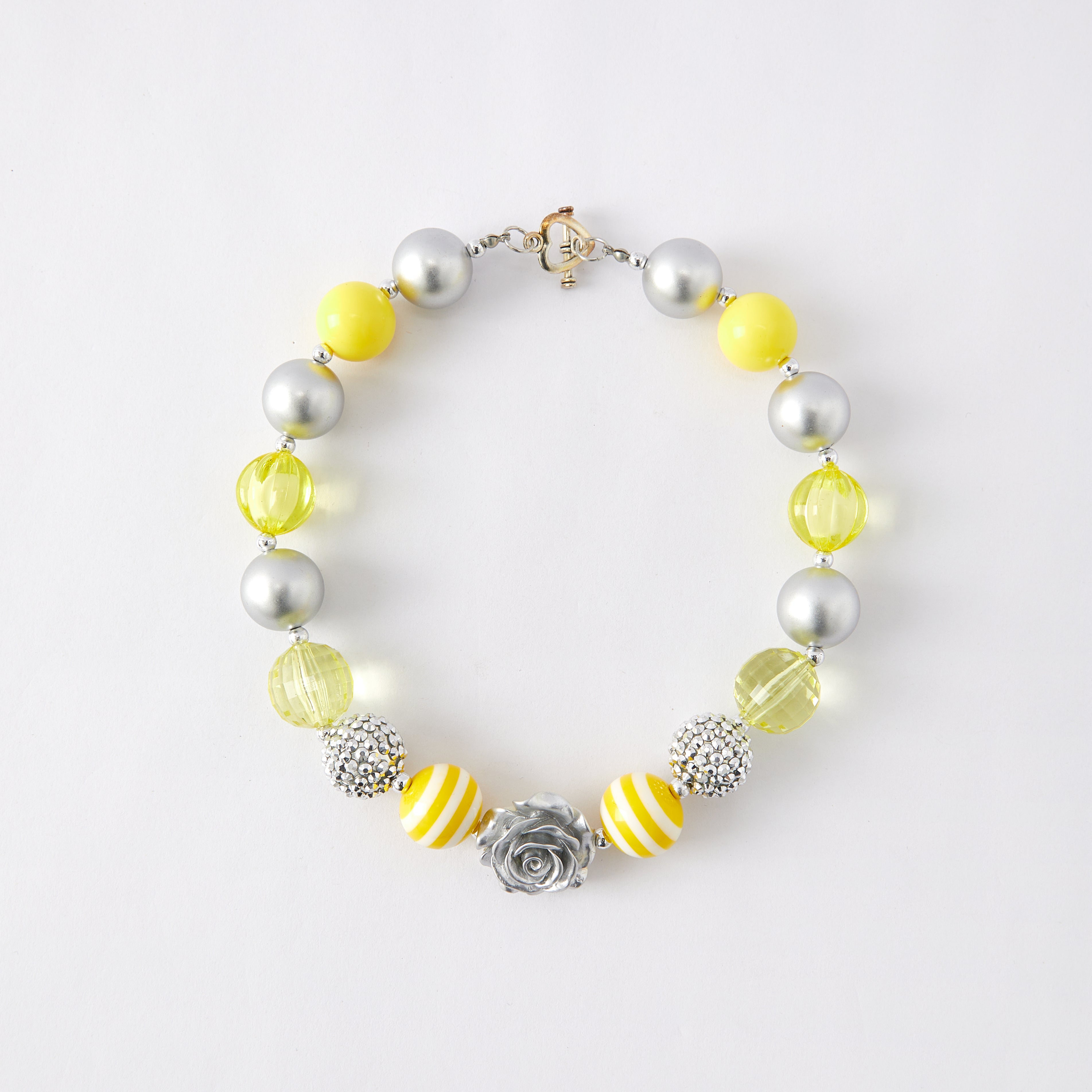 (In Stock G11 G12)Girls Rhinestone Beaded Necklace