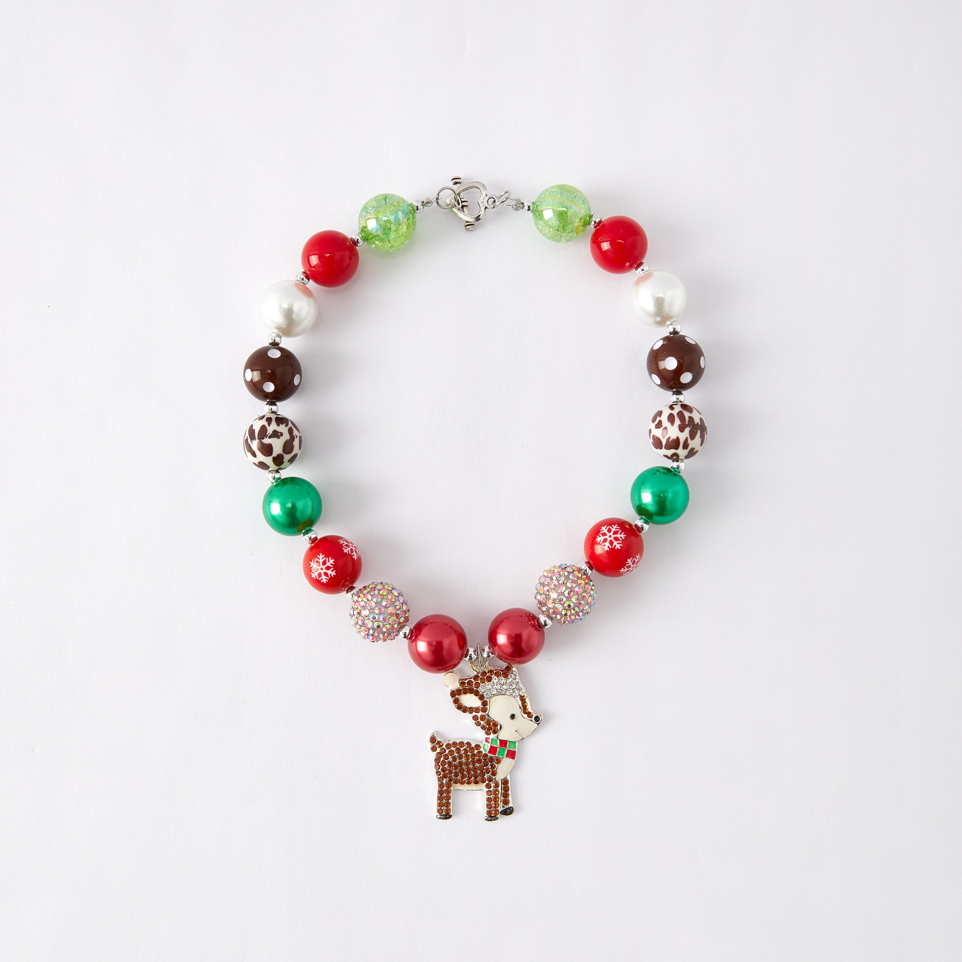 (In Stock G11 G12)Girls Rhinestone Beaded Necklace