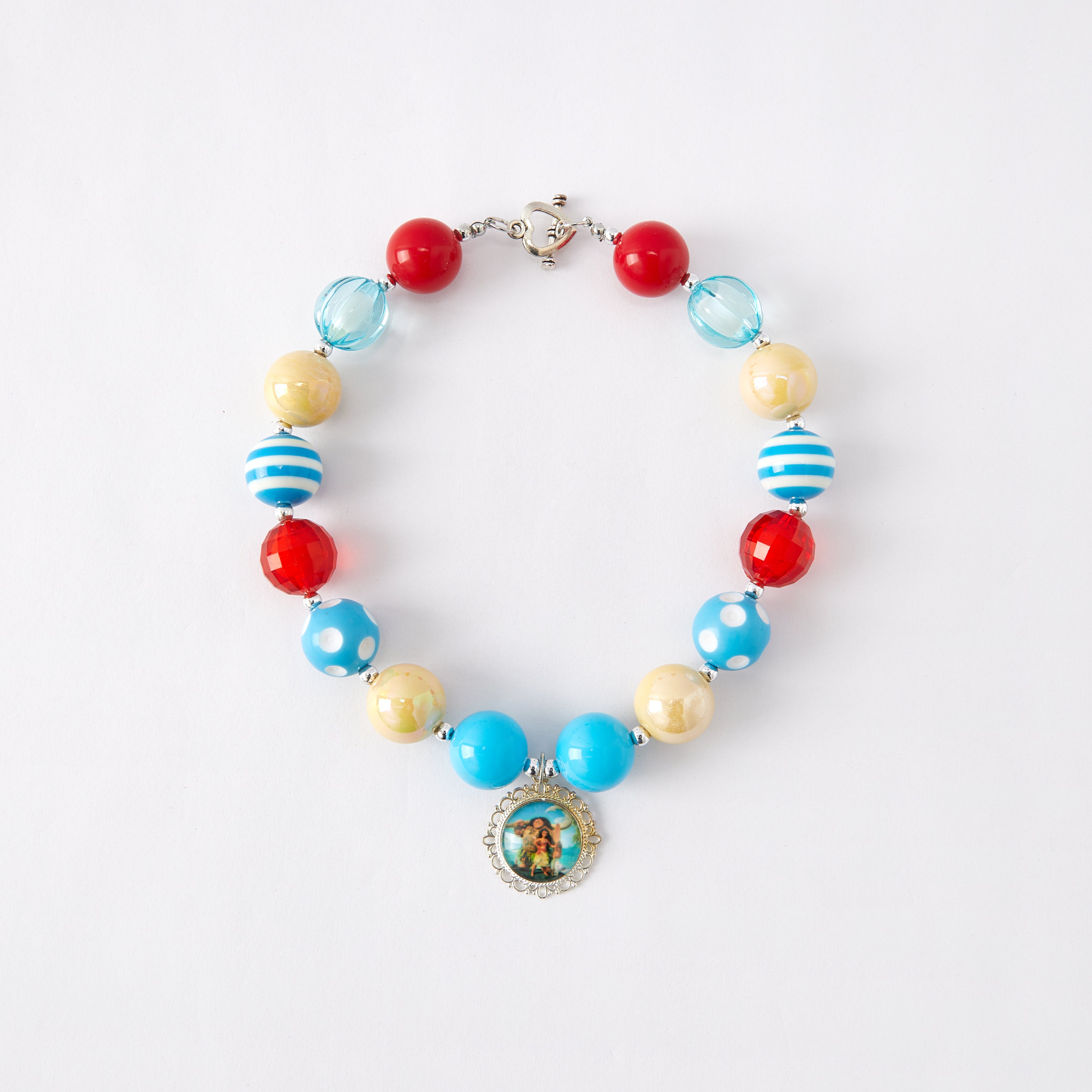 (In Stock G11 G12)Girls Rhinestone Beaded Necklace