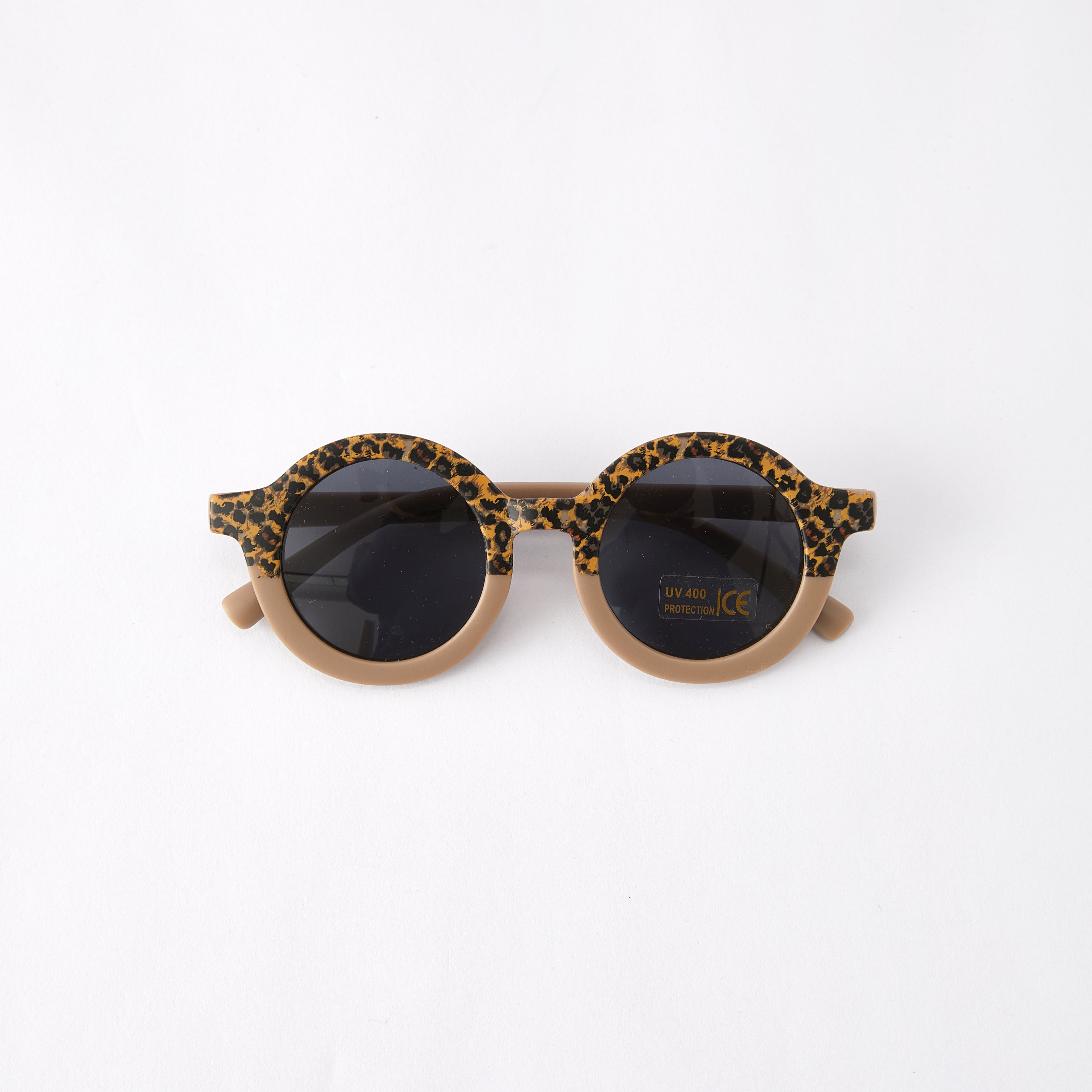 (In Stock)Kids Fashion Leopard Print Matching Color Sunglasses