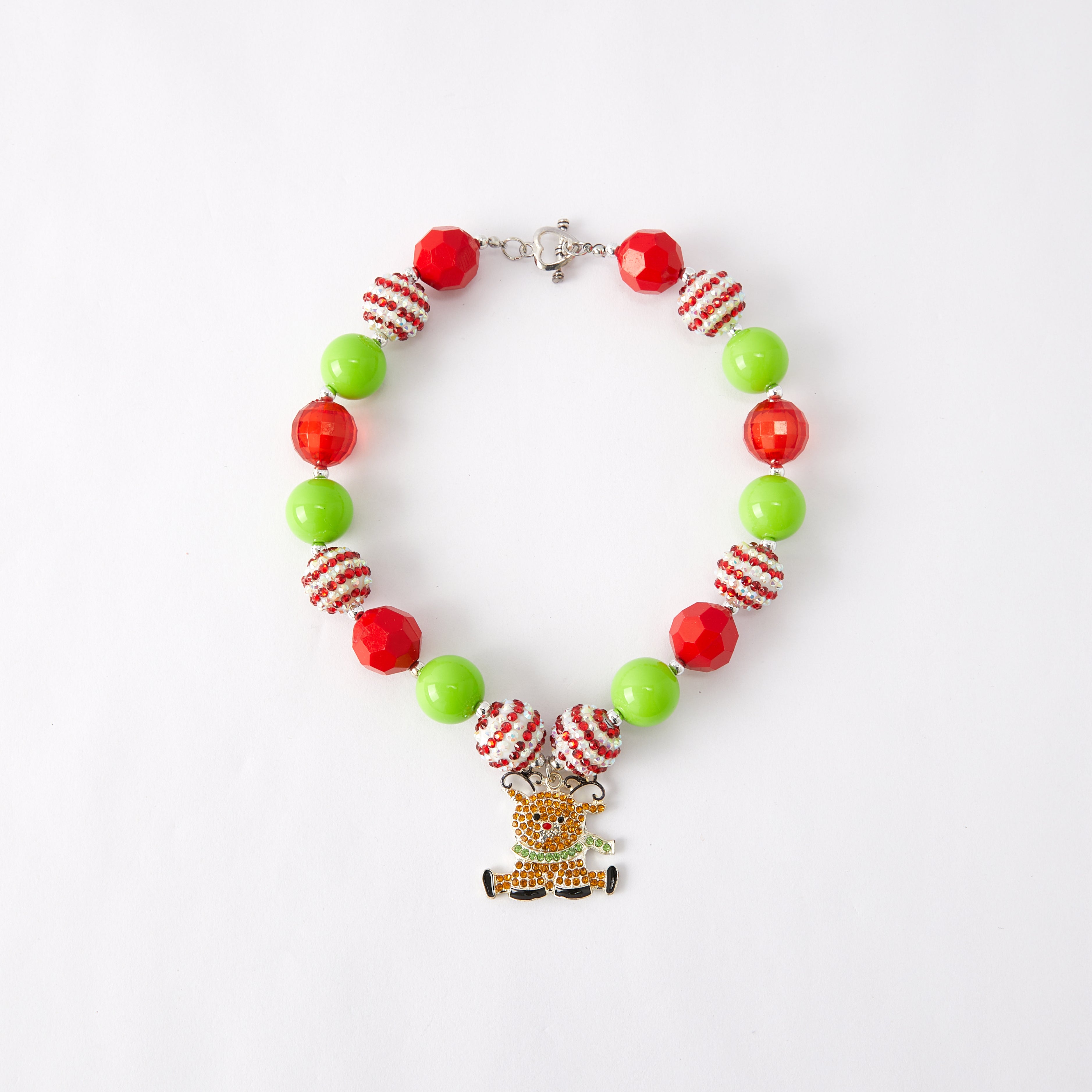 (In Stock G11 G12)Girls Rhinestone Beaded Necklace