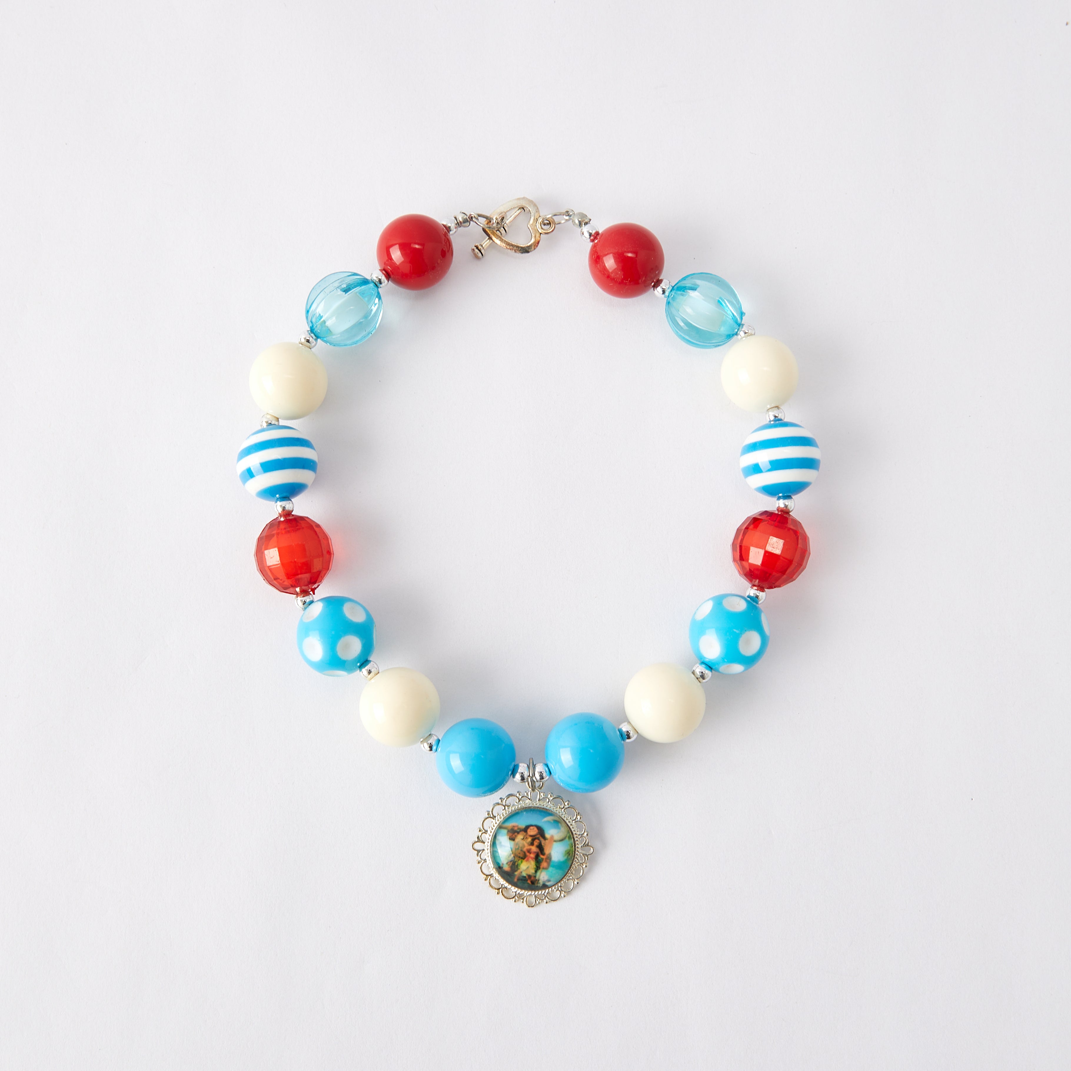 (In Stock G11 G12)Girls Rhinestone Beaded Necklace