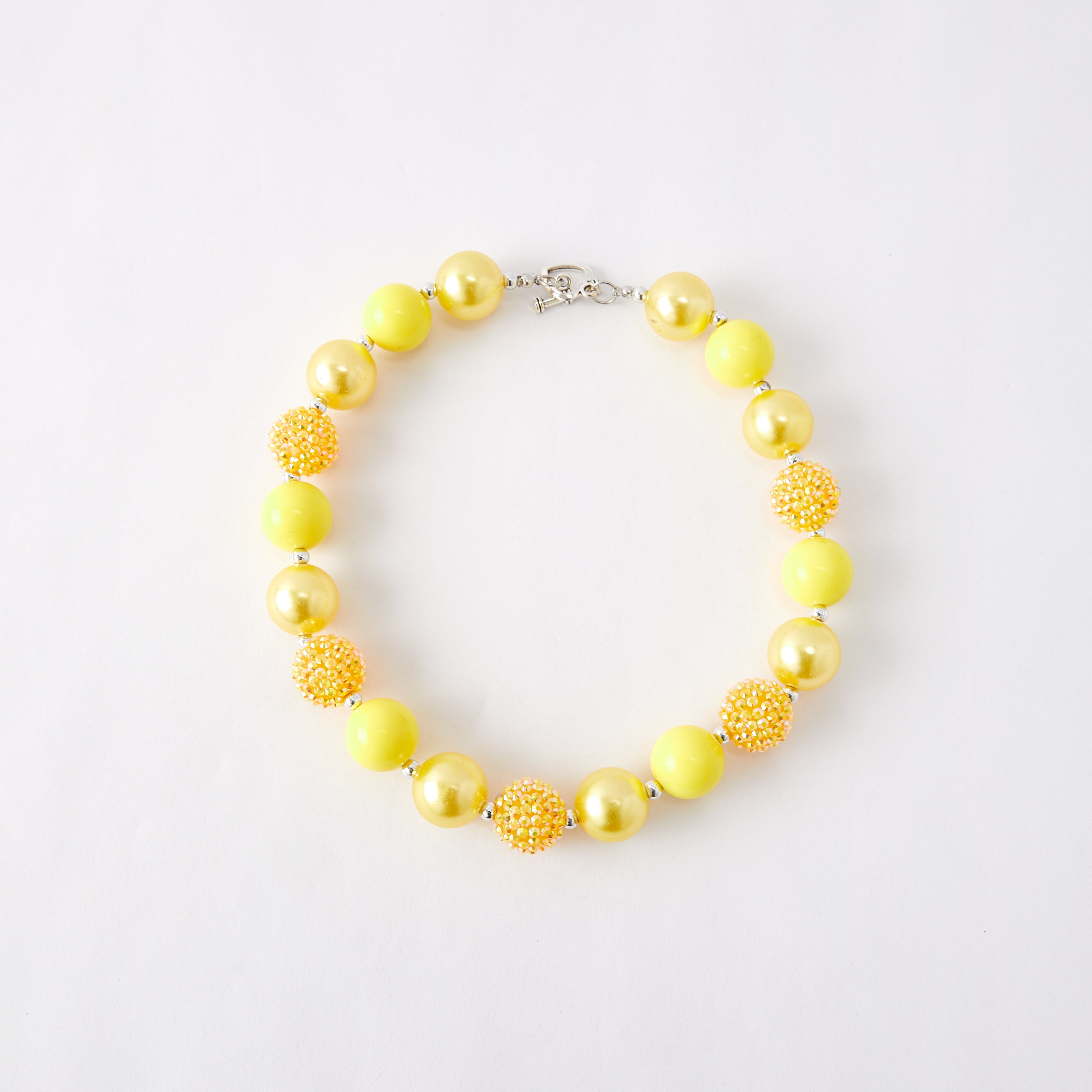 (In Stock G11 G12)Girls Rhinestone Beaded Necklace