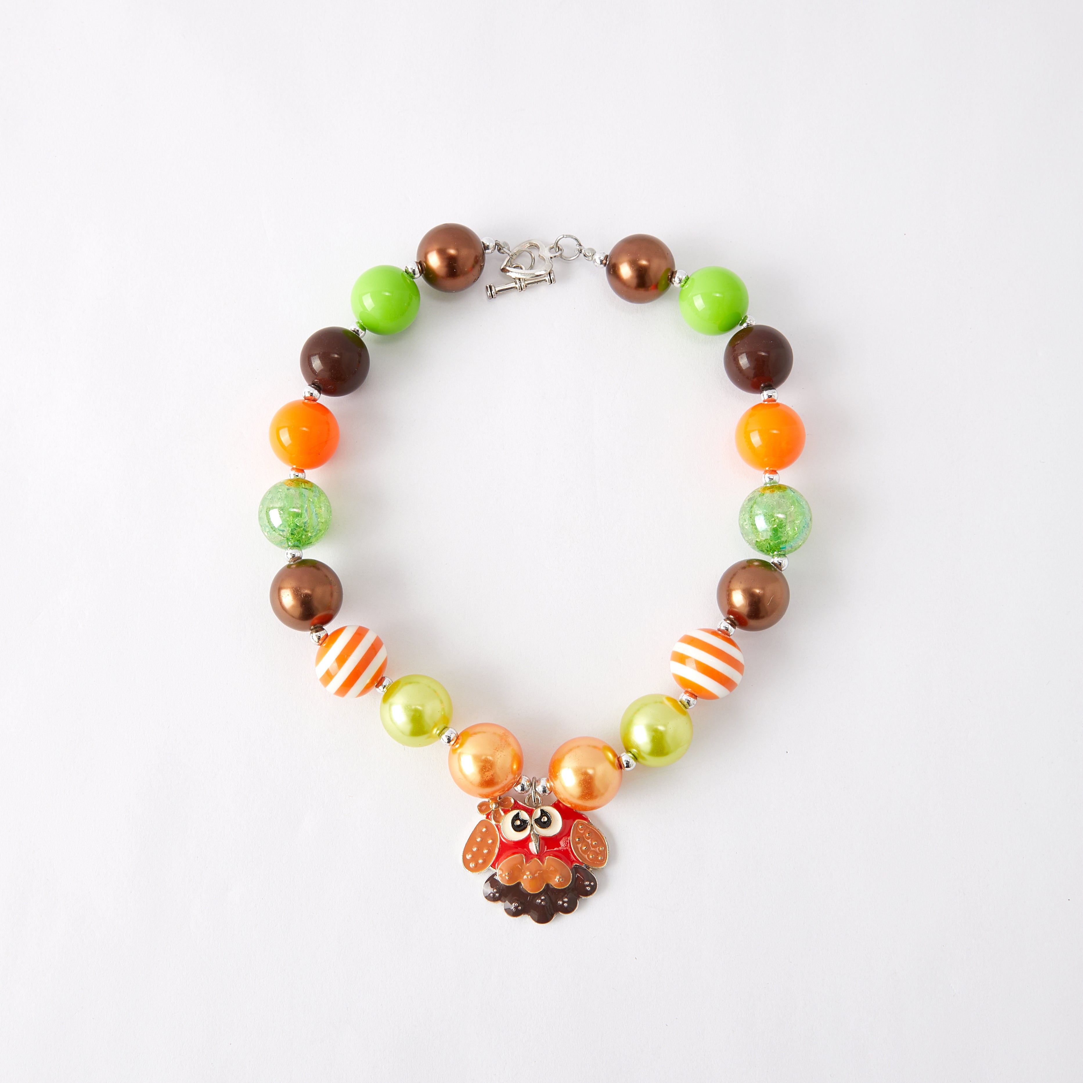 (In Stock G11 G12)Girls Rhinestone Beaded Necklace