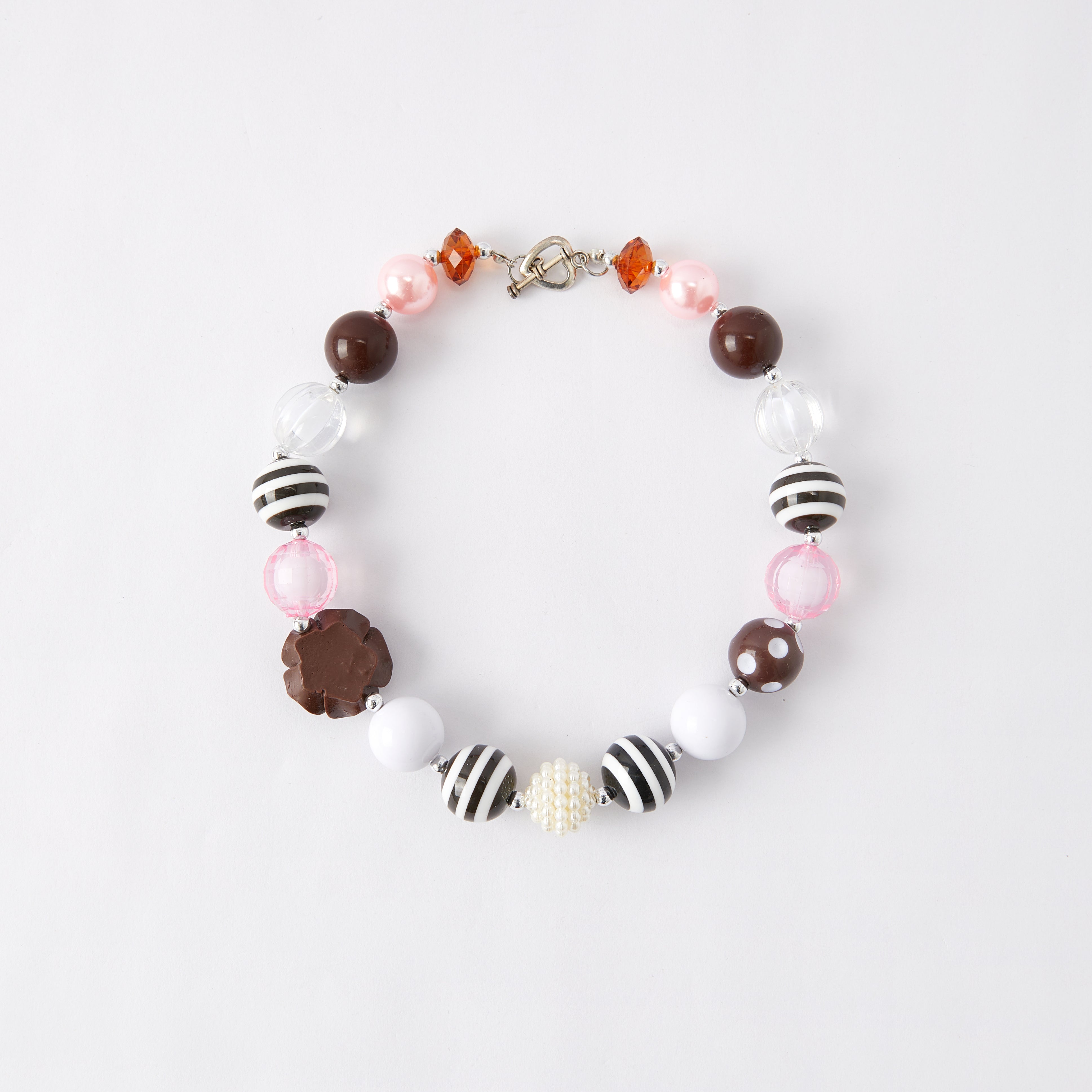 (In Stock G11 G12)Girls Rhinestone Beaded Necklace