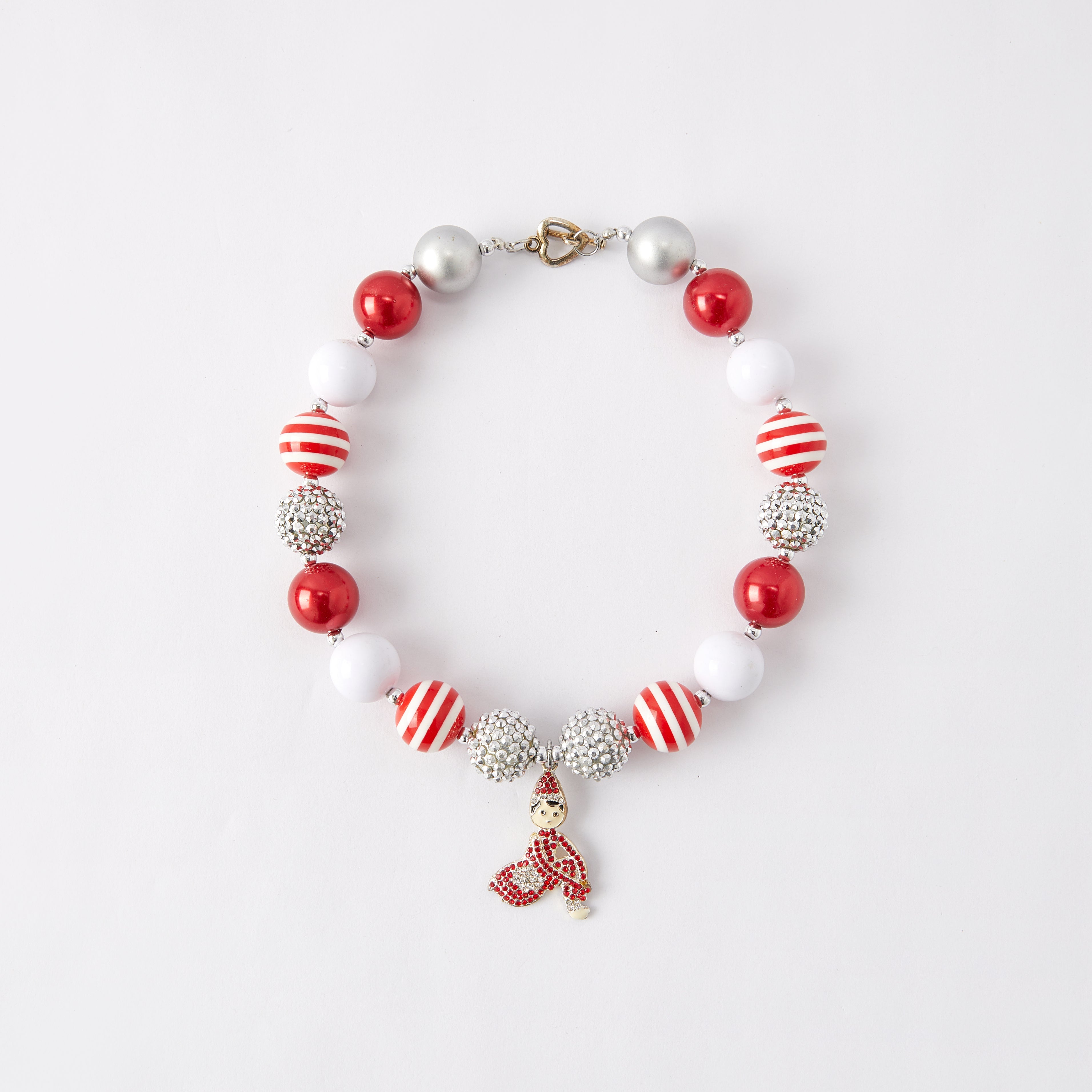 (In Stock G11 G12)Girls Rhinestone Beaded Necklace