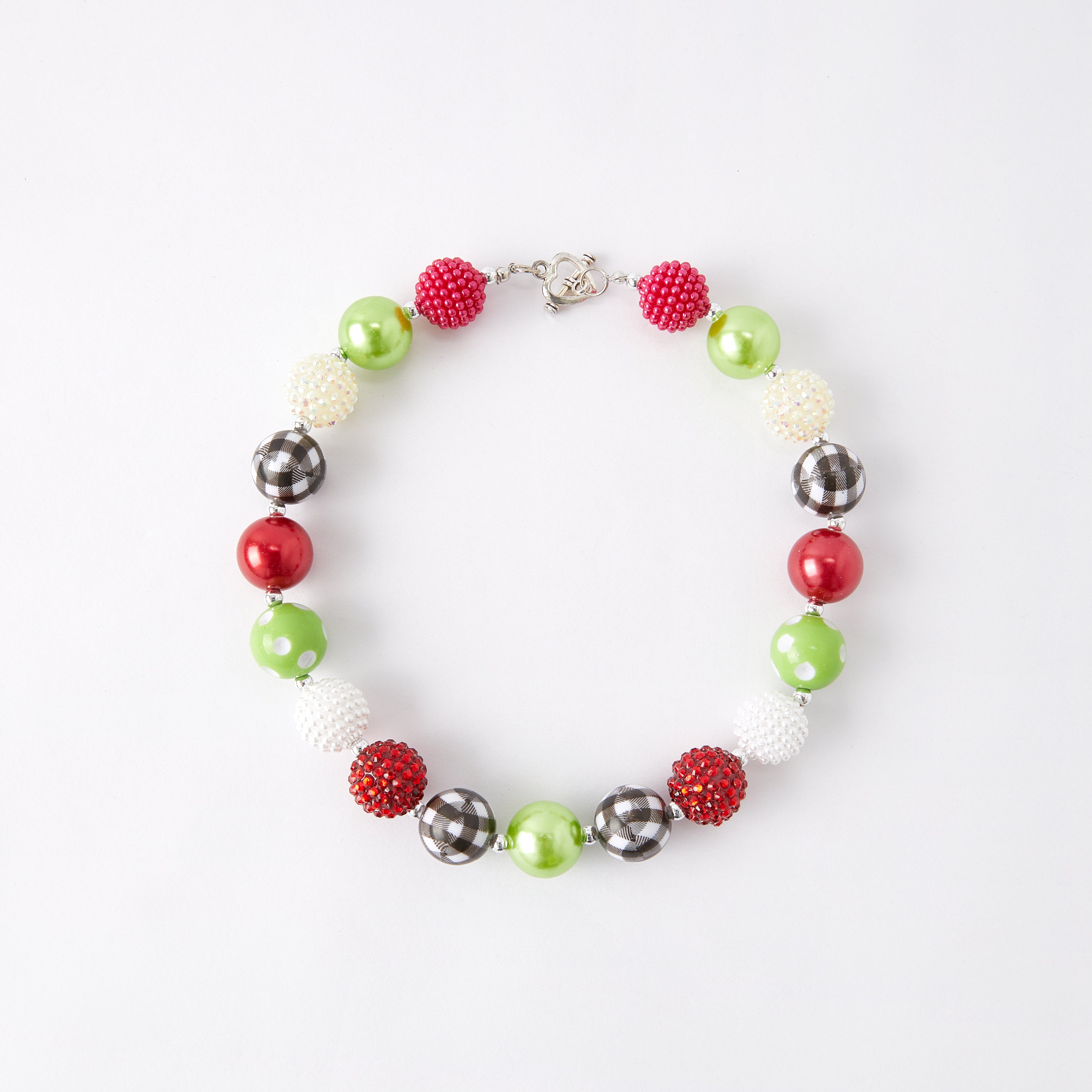 (In Stock G11 G12)Girls Rhinestone Beaded Necklace