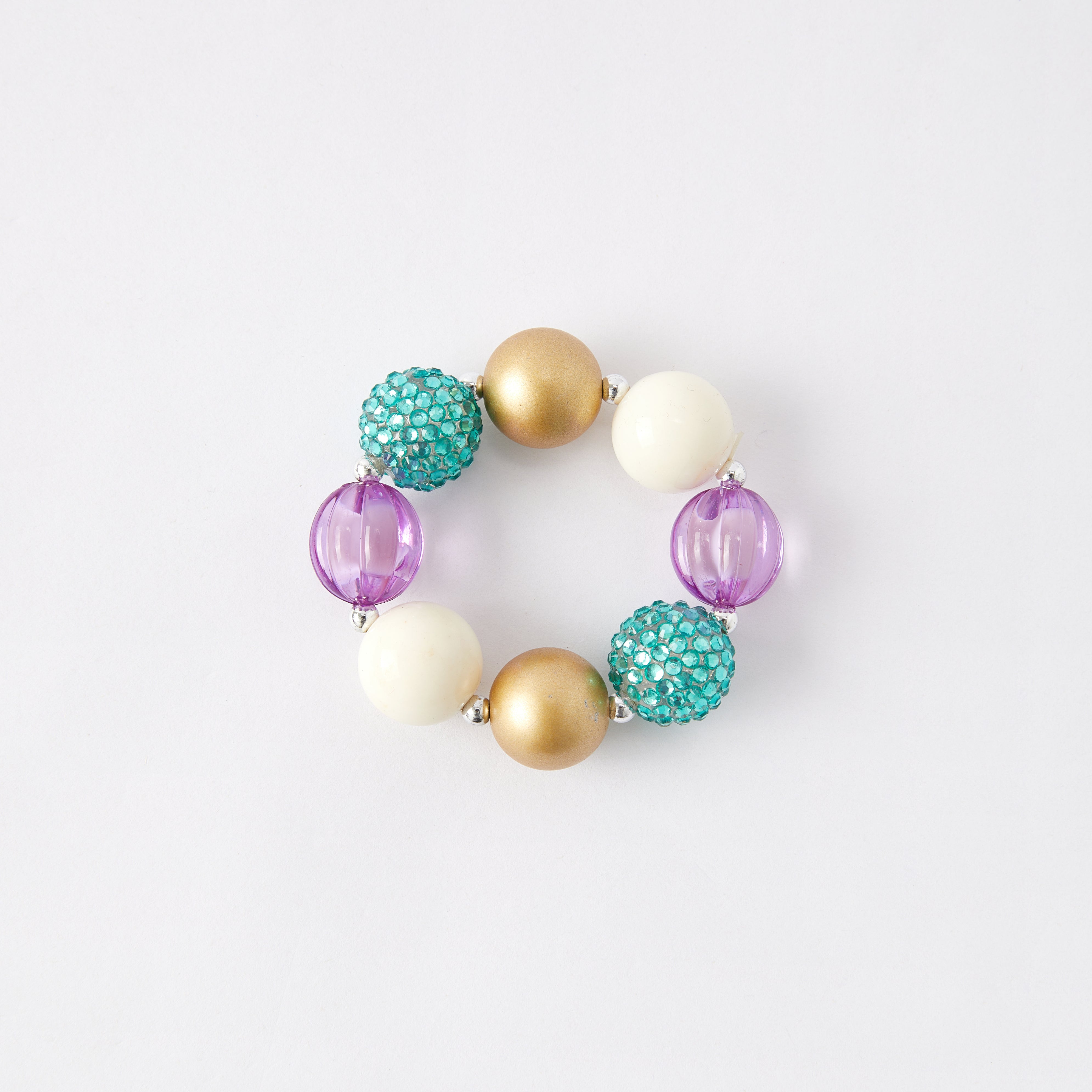 (In Stock G11 G12)Girls Rhinestone Beaded Necklace