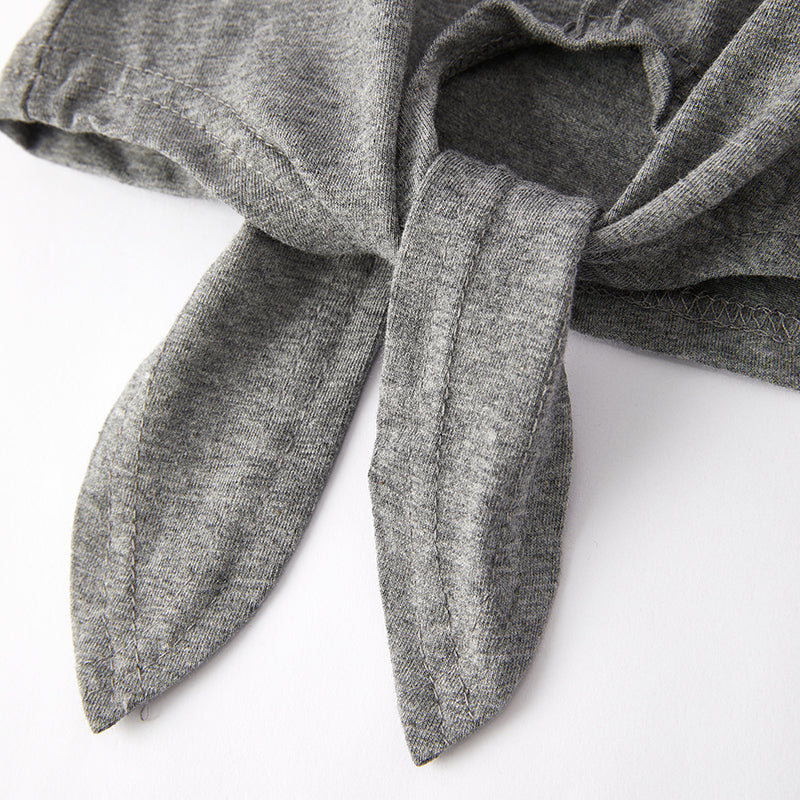 (In Stock)Girls Spring and Summer Rainbow Denim Shorts Set