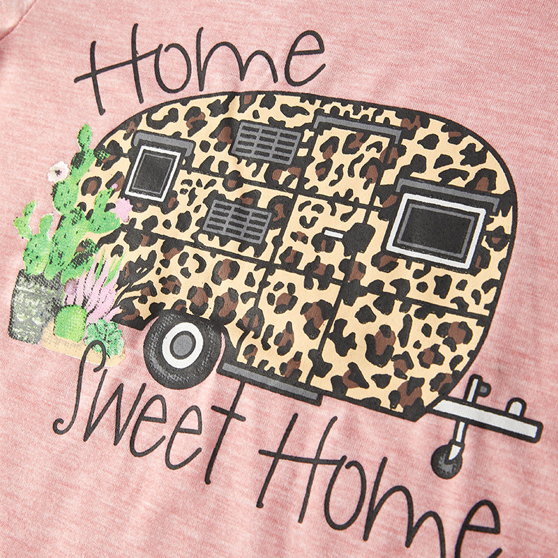 (In Stock)One Pack(3 Pieces total) Sale Girls Spring Truck Print Denim Set