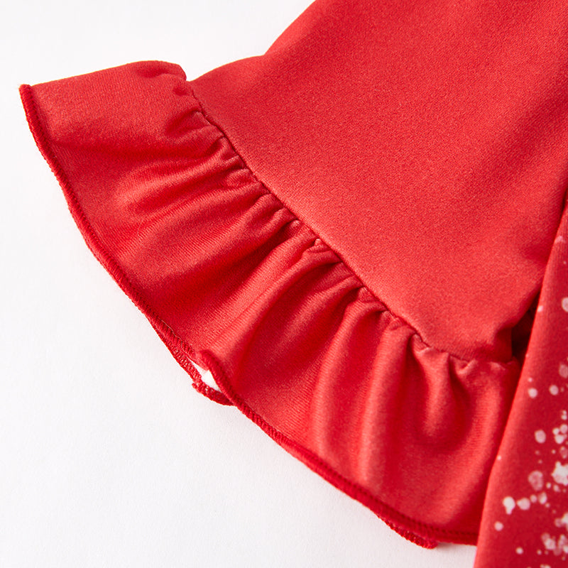 (In Stock)Girls Spring and Summer Baseball Print Shorts Set