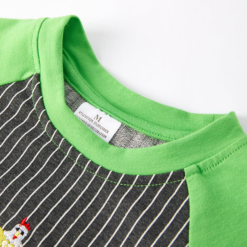 (In Stock)One Pack(9 Pieces total) Girls Farm Applique Cotton Top