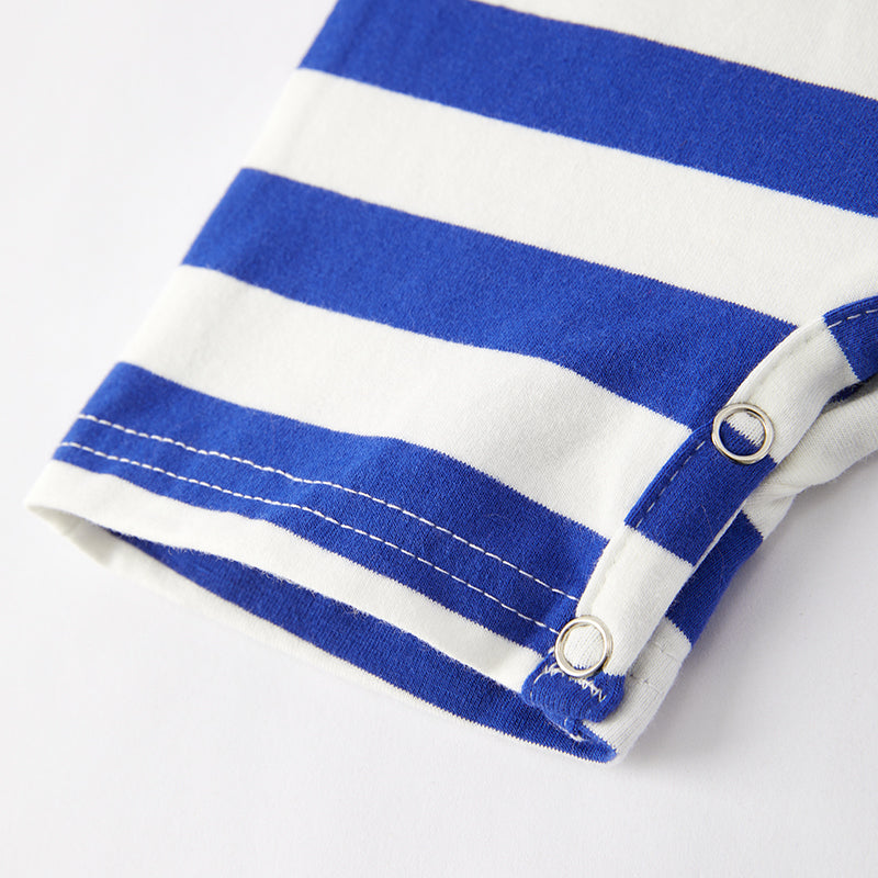 (In Stock)Toddler Boys Spring and Summer Dino Applique Romper