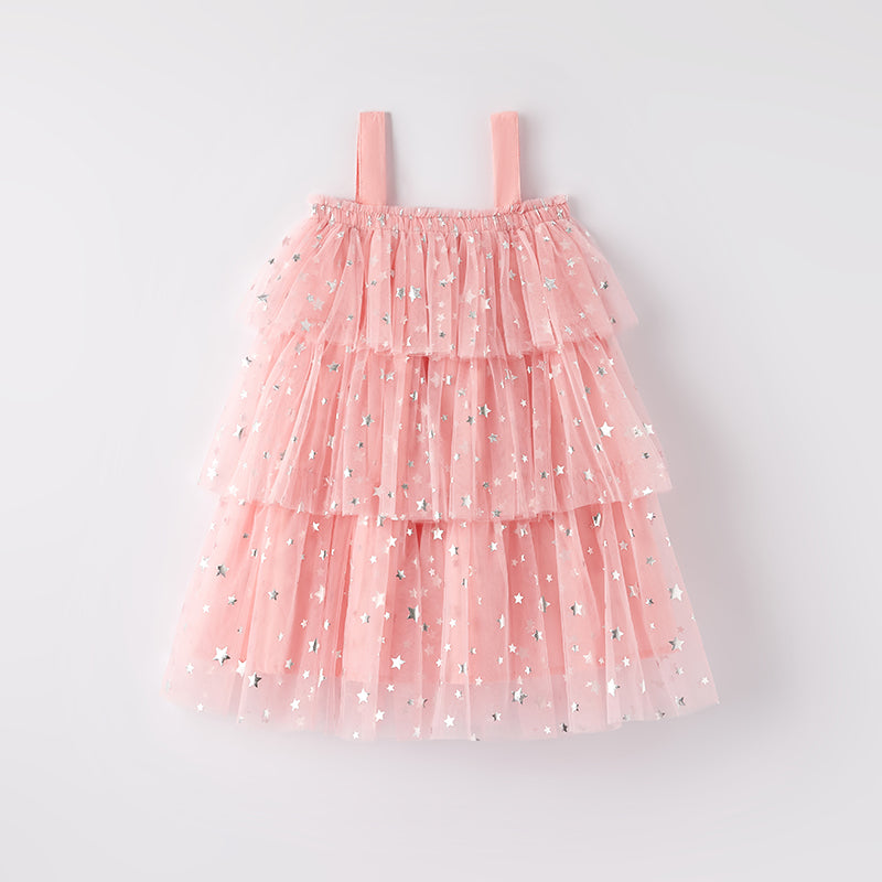 (In Stock)Girls Valentine's Day Heart Sequin Tiered Dress