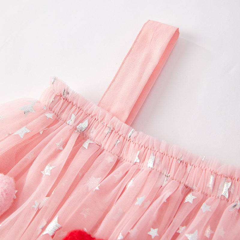 (In Stock)Girls Valentine's Day Heart Sequin Tiered Dress