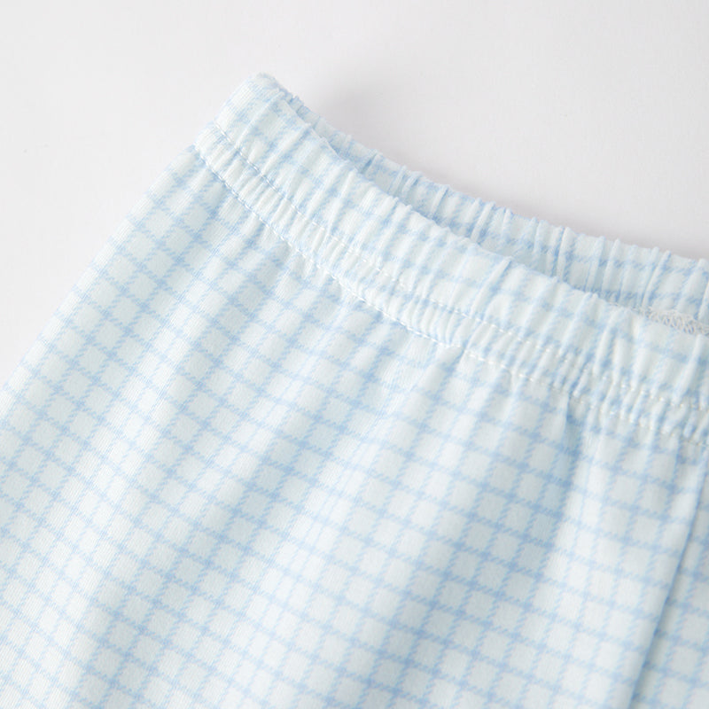 (In Stock)Boys Spring and Summer Cartoon Applique Shorts Set