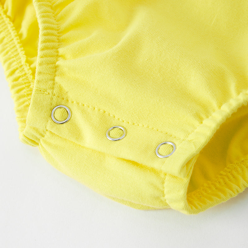 (In Stock)Toddler Boys Spring and Summer Cartoon Applique Romper