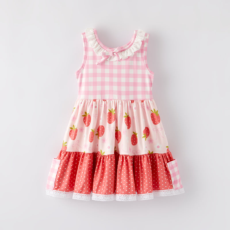 In StockGirls Spring and Summer Strawberry Print Dress In StockGirls Spring and Summer Strawberry Print Dress